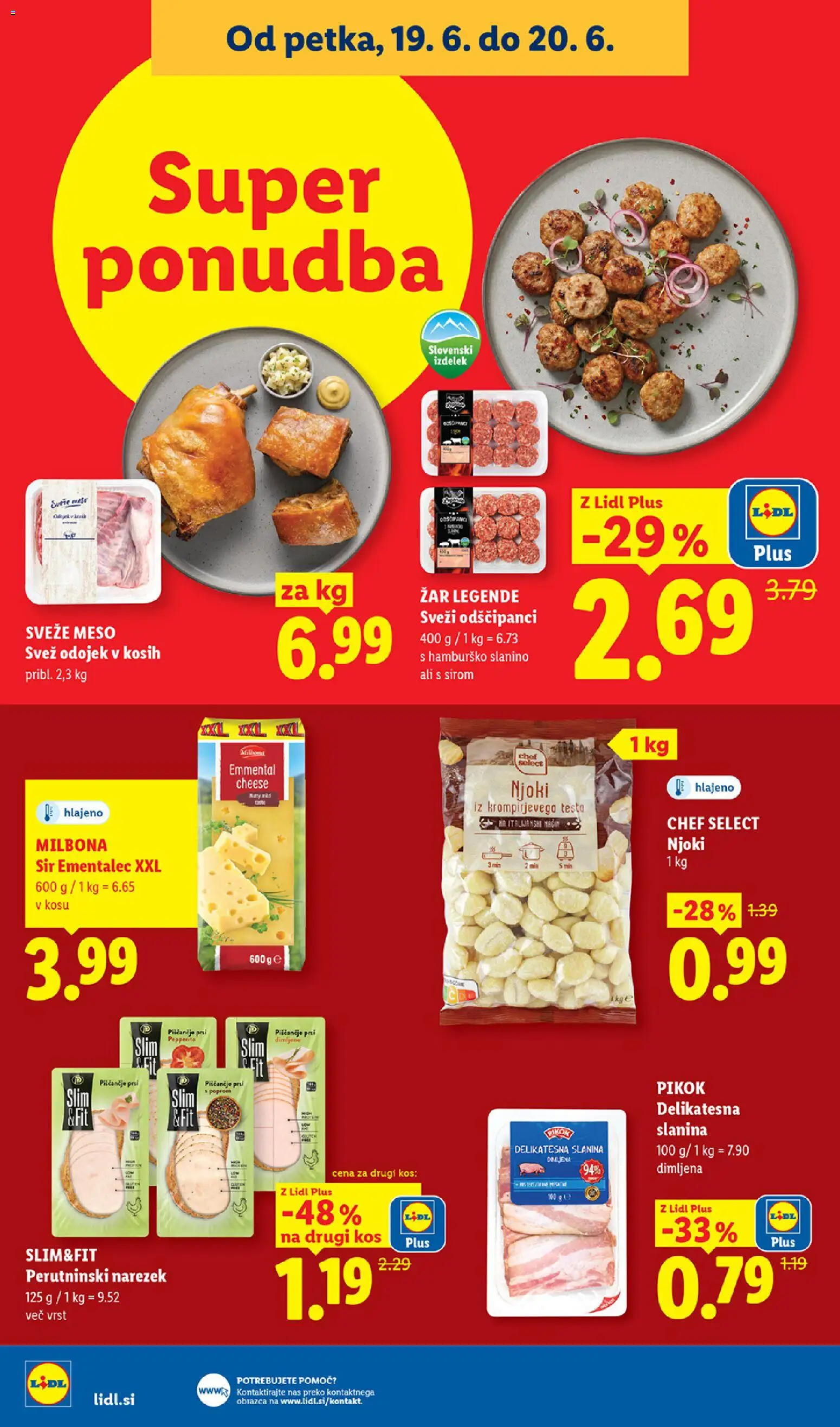Novi Lidl katalog ponudbe – veljaven od 18.06.2026 | Stran: 38 | Izdelki: Zar, Narezek, Kos, Njoki