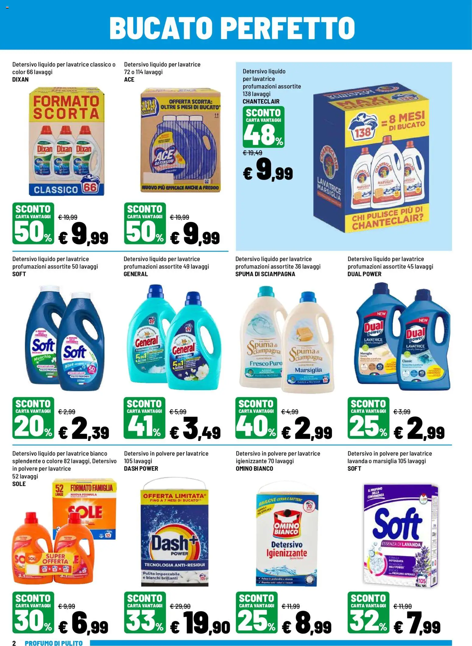 Volantino Iper del 03/09/2026 | Pagina: 2 | Prodotti: Detersivo in polvere, Lavatrice, Lavanda, Profumo