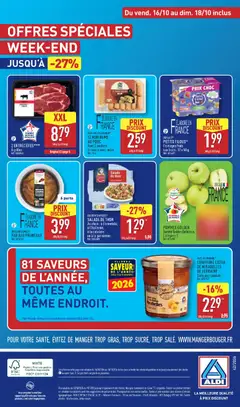 Aldi - Prévisualisation de POMMES GOLDEN, Variété Golden Delicious., Catégorie 1. valide à partir de 13/10/2026 | Page: 41