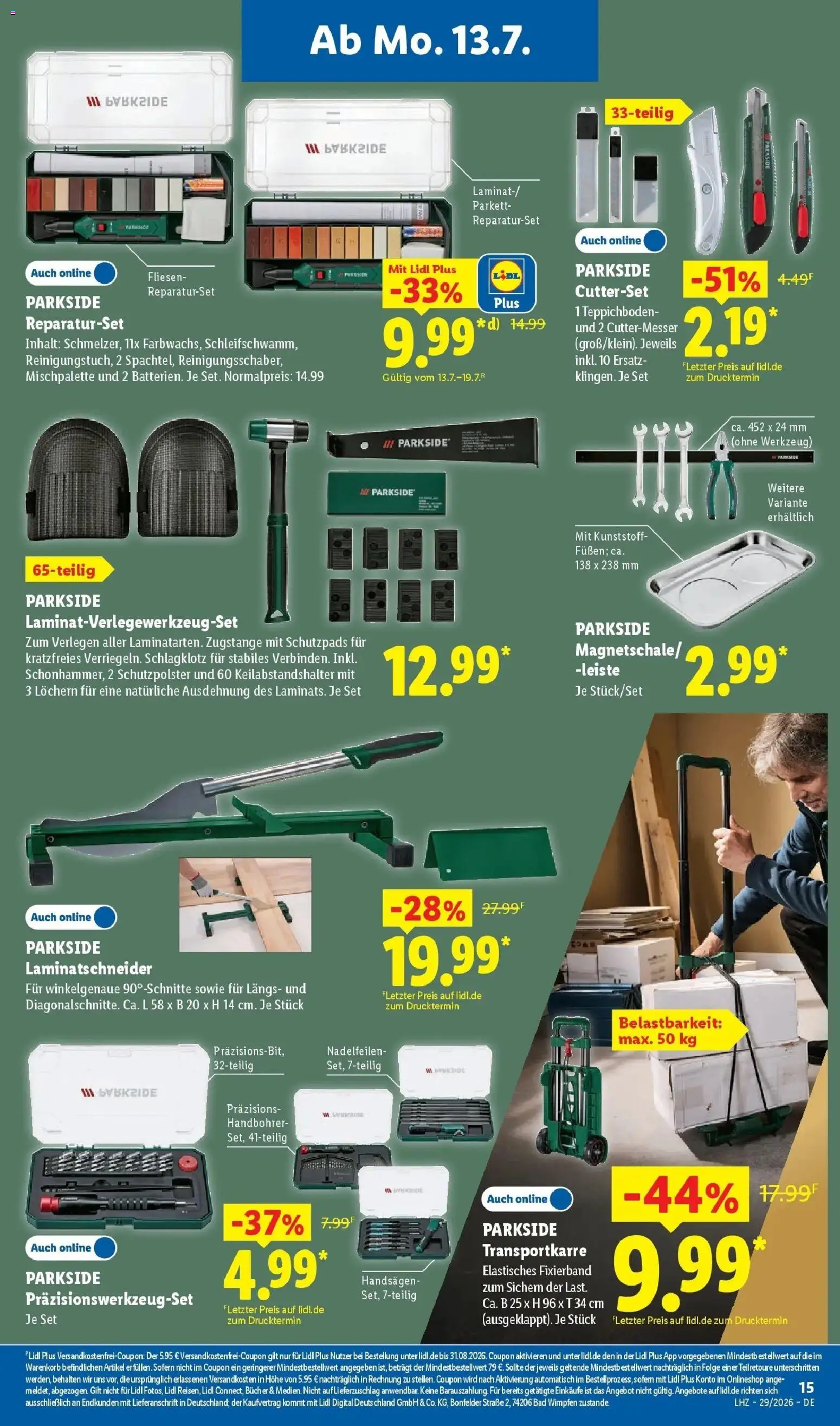 Lidl Prospekt Hof-innenstadt – gültig ab 13.07.2026 | Seite: 31 | Produkte: Cutter, Bad