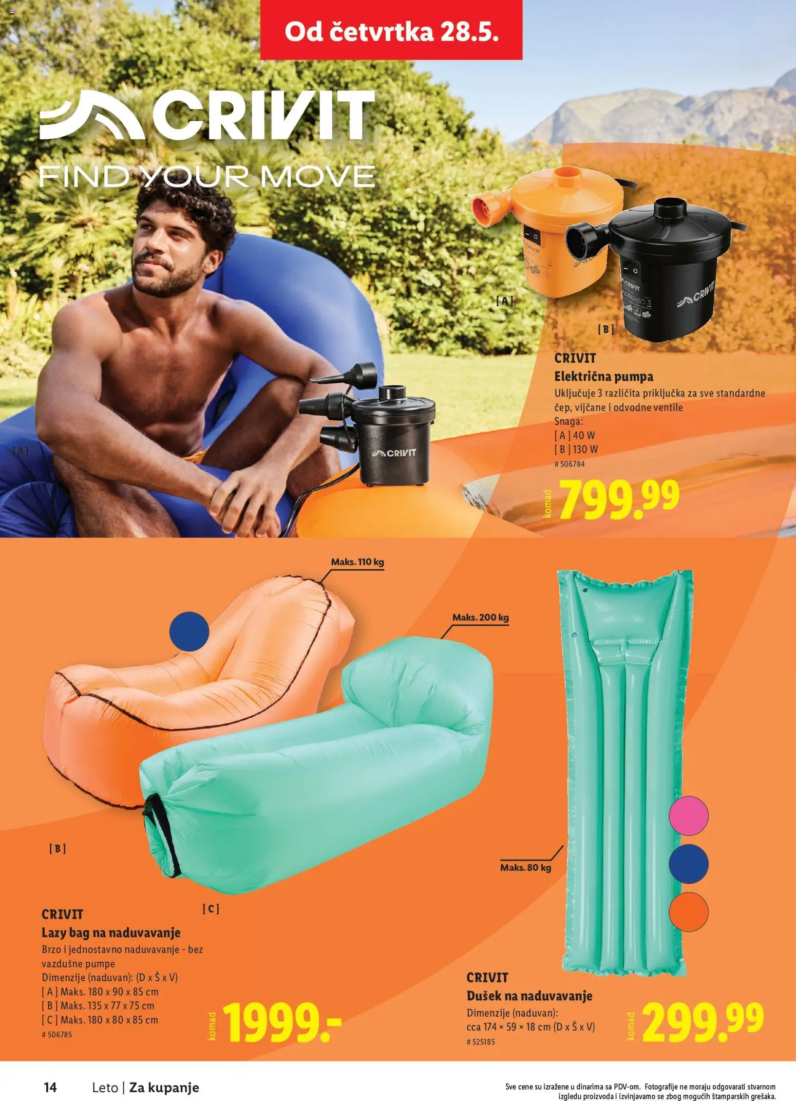 Lidl katalog - važi od 28.05.2026 | Strana: 14 | Proizvode: Dušek