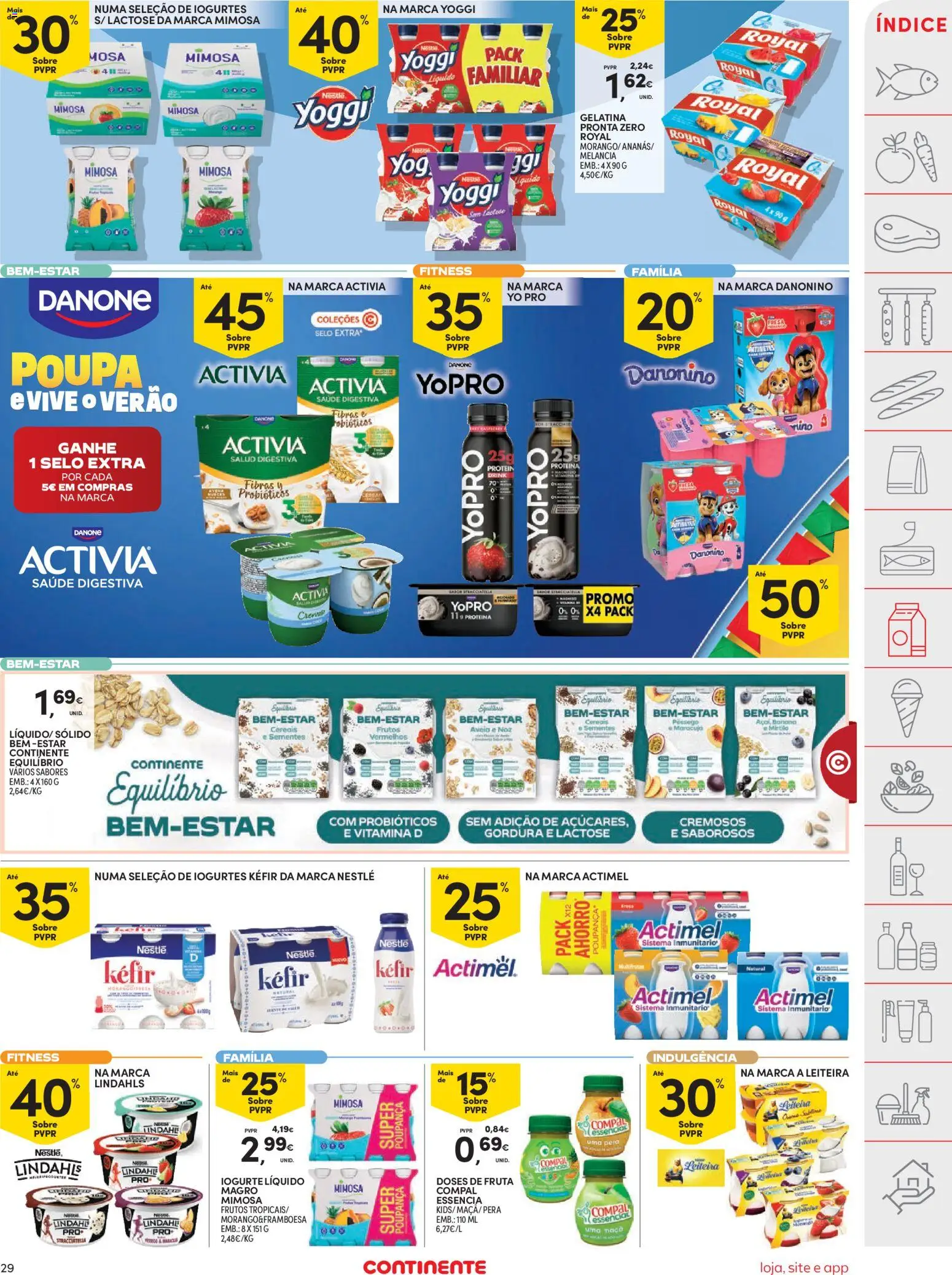 Continente folheto │ válido de 23/06/2026 | Página: 31 | Produtos: Gelatina, Probióticos, Iogurtes, Melancia