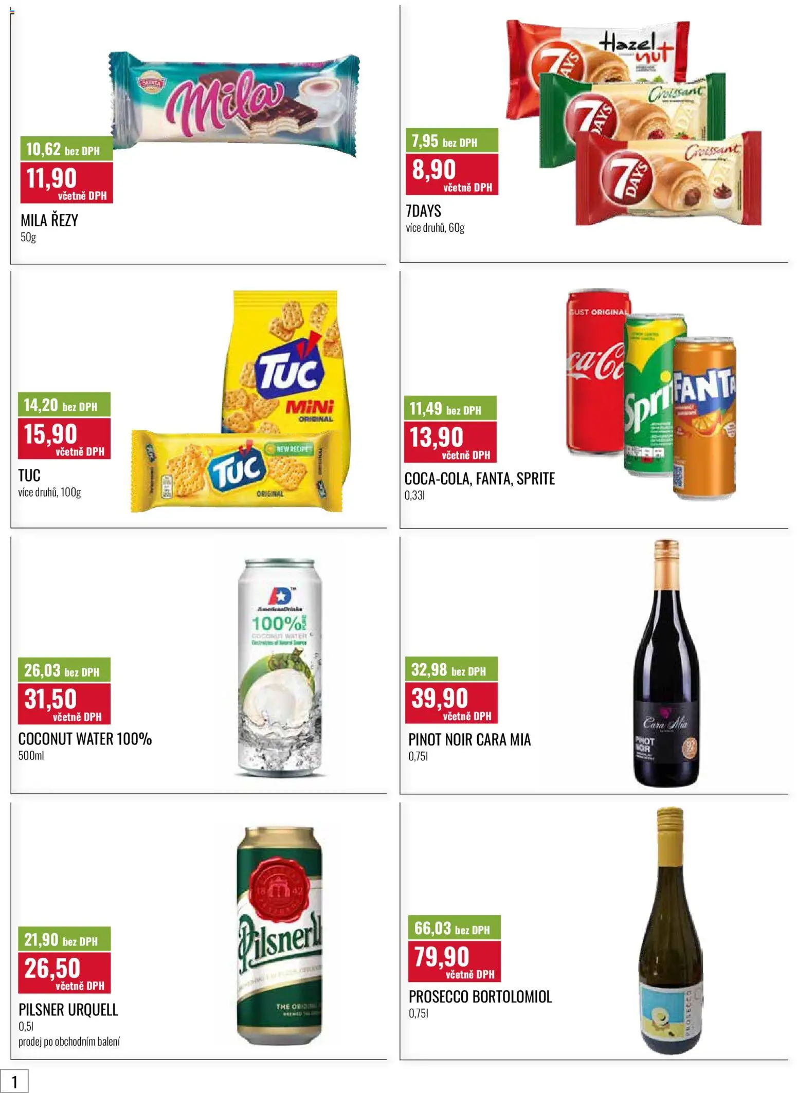 Ratio leták od 01.06.2026 | Strana: 2 | Produkty: Prosecco, Croissant, Pilsner Urquell, Mila