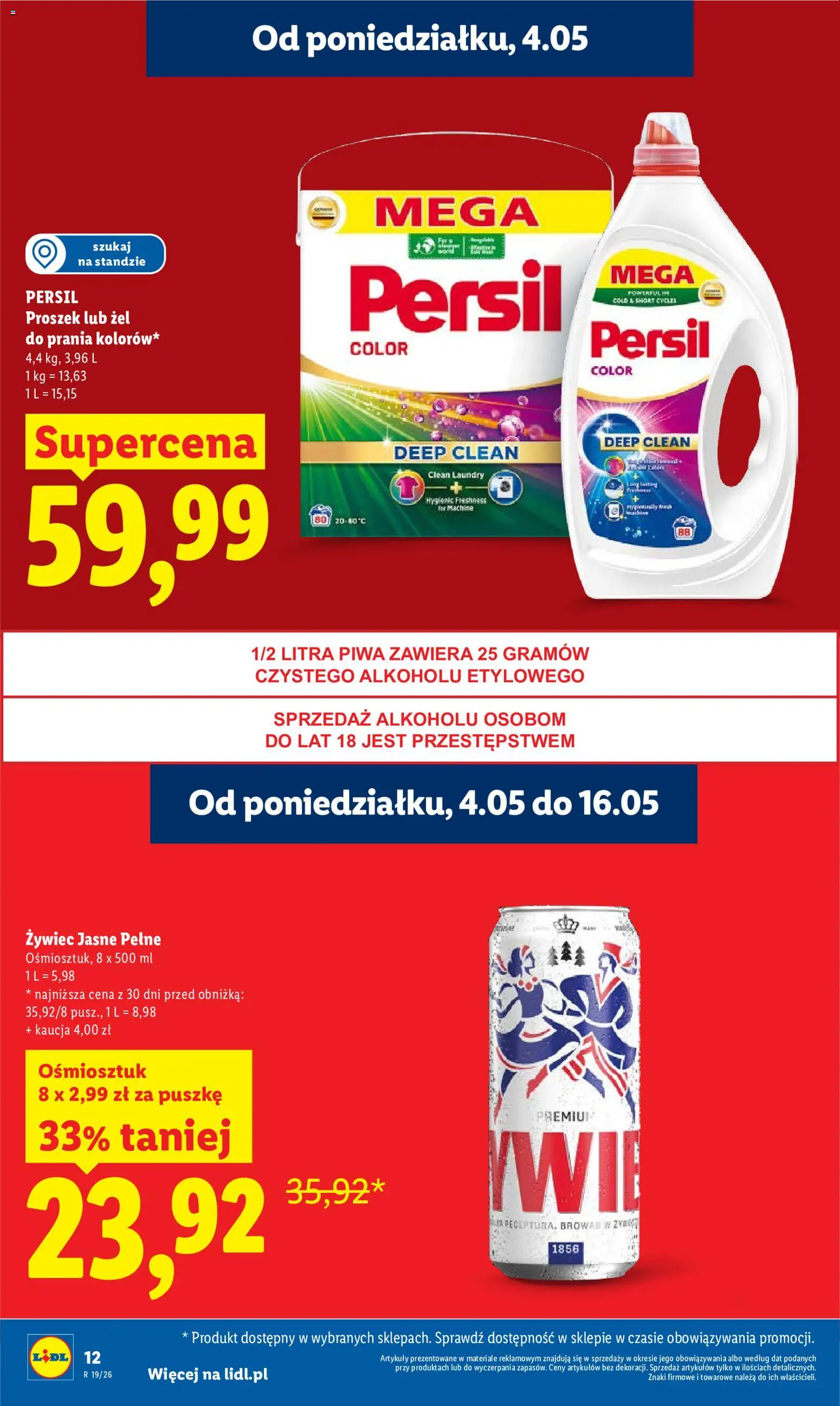 Lidl Polsko leták od 04.05.2026 | Strana: 12 | Produkty: Persil