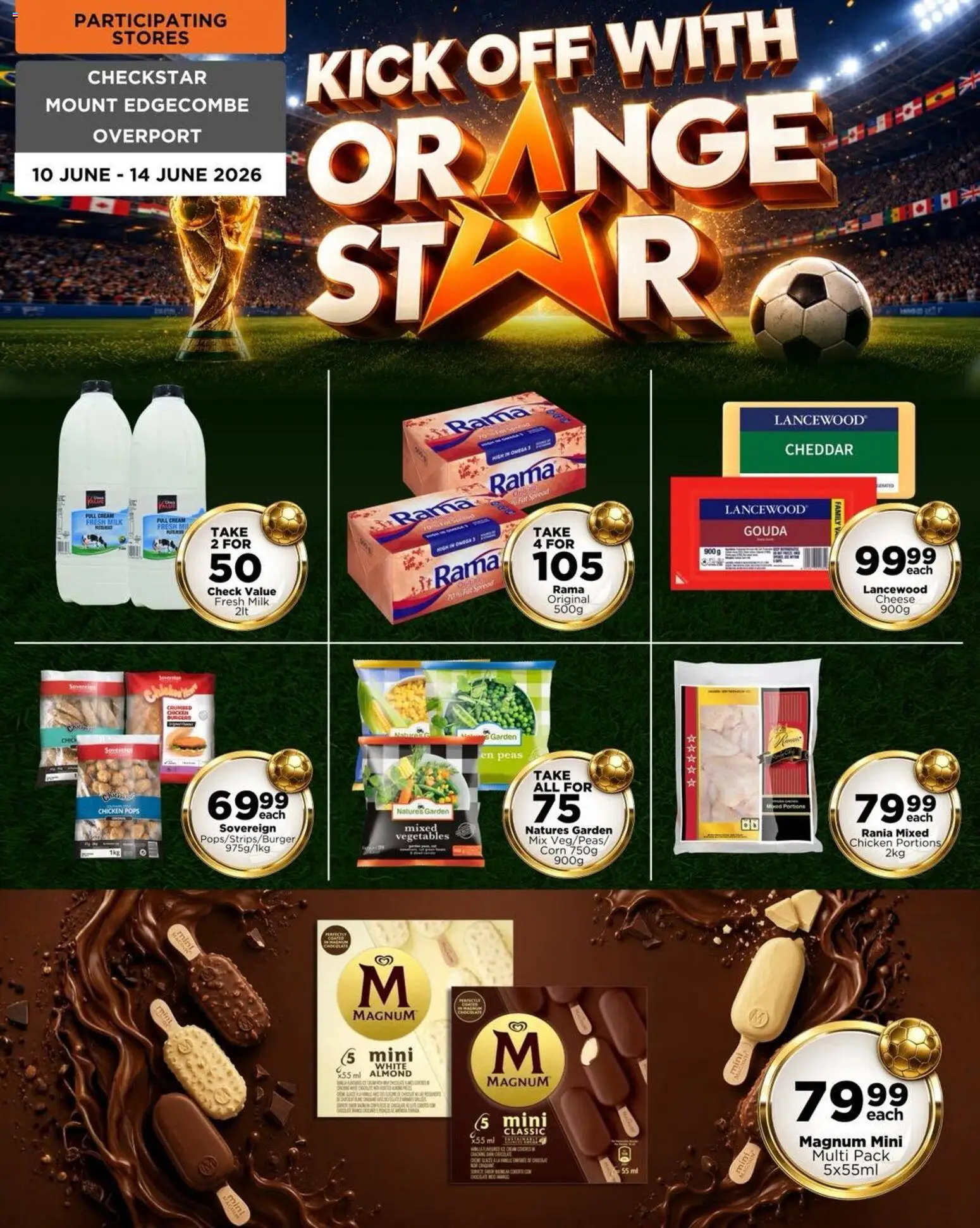 New Check Star catalogue – valid from 10.06.2026 | Page: 1 | Products: Corn, Milk, Cheese, Vegetables