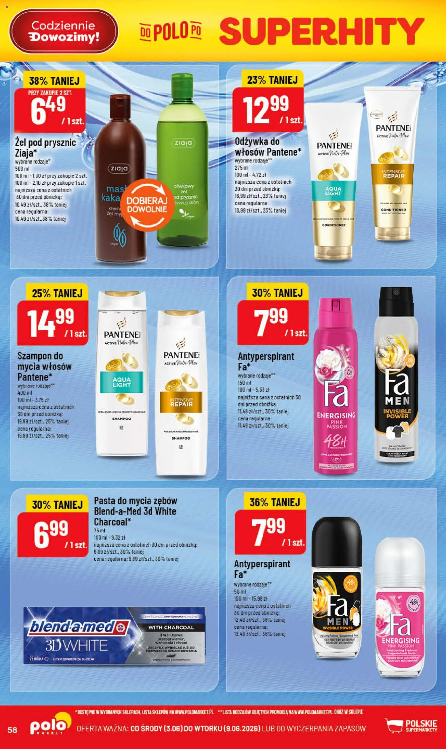 POLOmarket gazetka od 03.06.2026 | Strona: 58 | Produkty: Prysznic, Żel pod prysznic, Krem, Antyperspirant