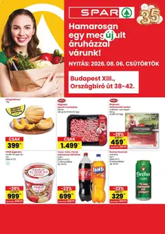 Spar Bp. XIII. Országbíró út üzlet újranyitás - amely érvényes a következő dátumtól: 2026.08.06.