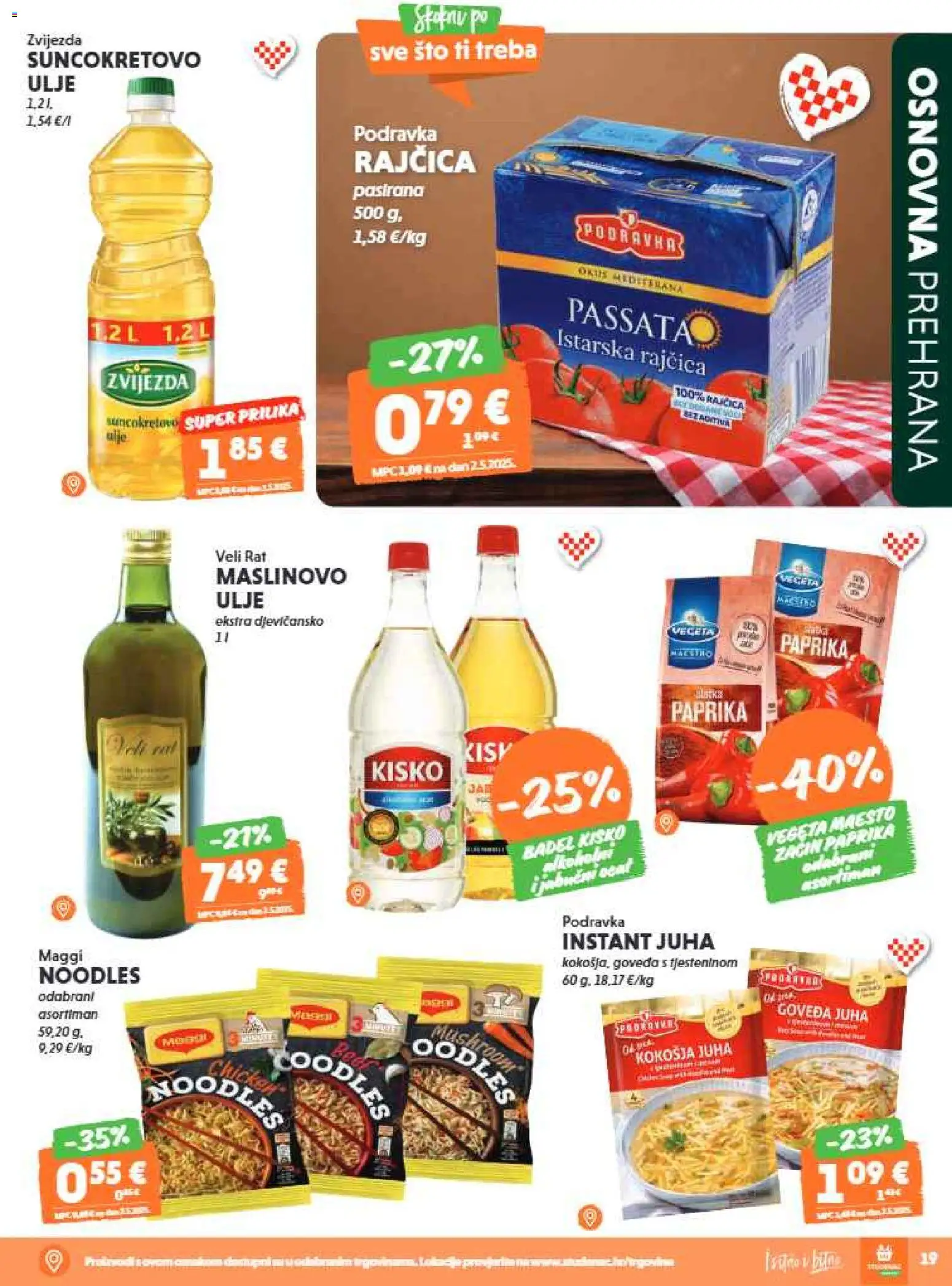 Studenac katalog | vrijedi od 17.06.2026 | Stranica: 19 | Proizvodi: Ulje, Paprika, Vegeta, Rajčica