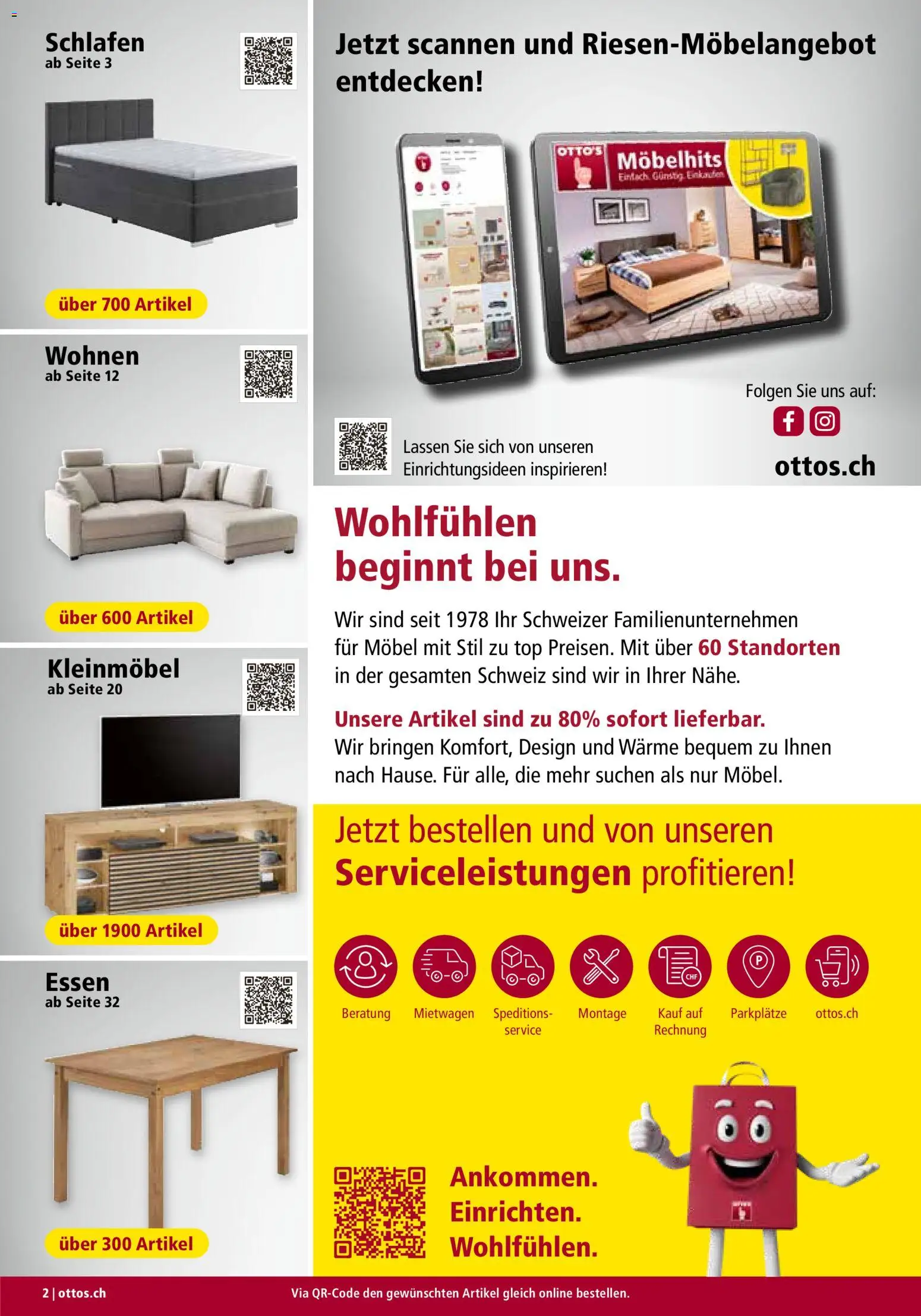Otto's Aktionen Möbelflyer – gültig ab 01.09.2026 | Seite: 2 | Produkte: Top