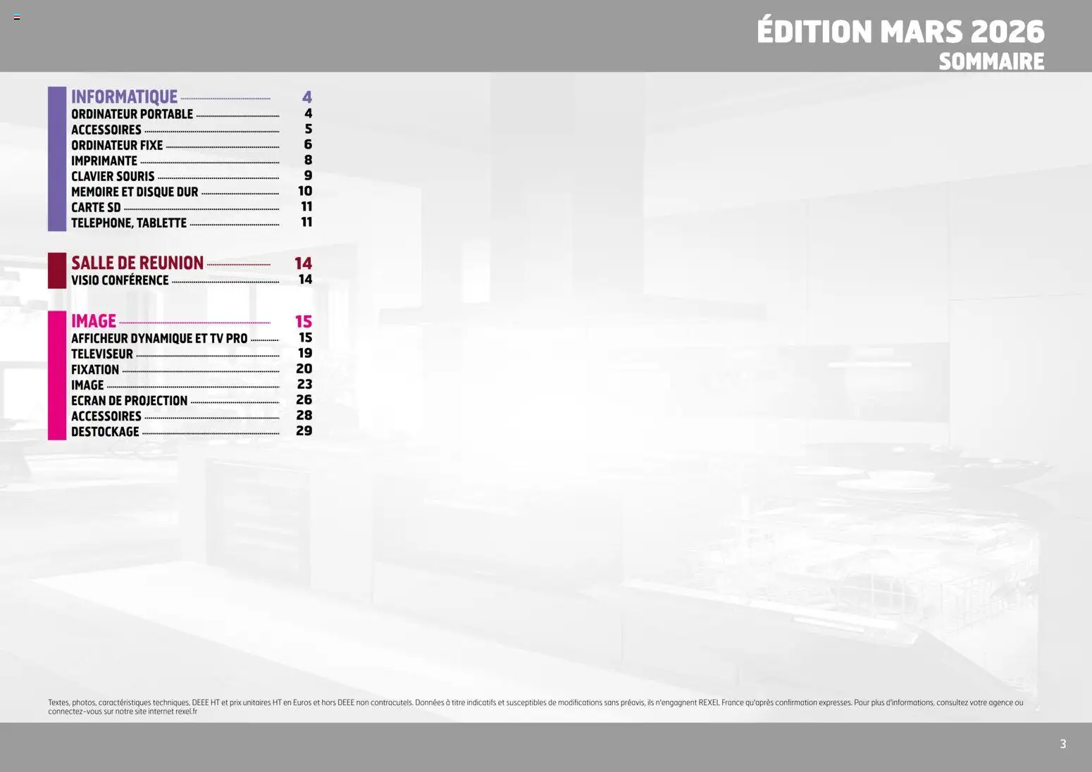 {H1} | Page: 3 | Produits: Ordinateur, Imprimante, Souris, Clavier