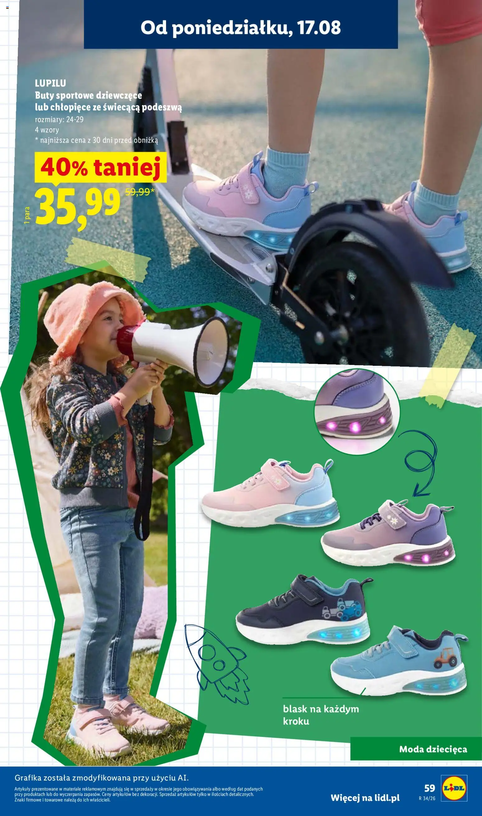 Lidl Katalog od 09.07.2026 | Strona: 59 | Produkty: Buty sportowe, Buty