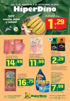Vista previa HiperDino folleto válido desde el 25/08/2026