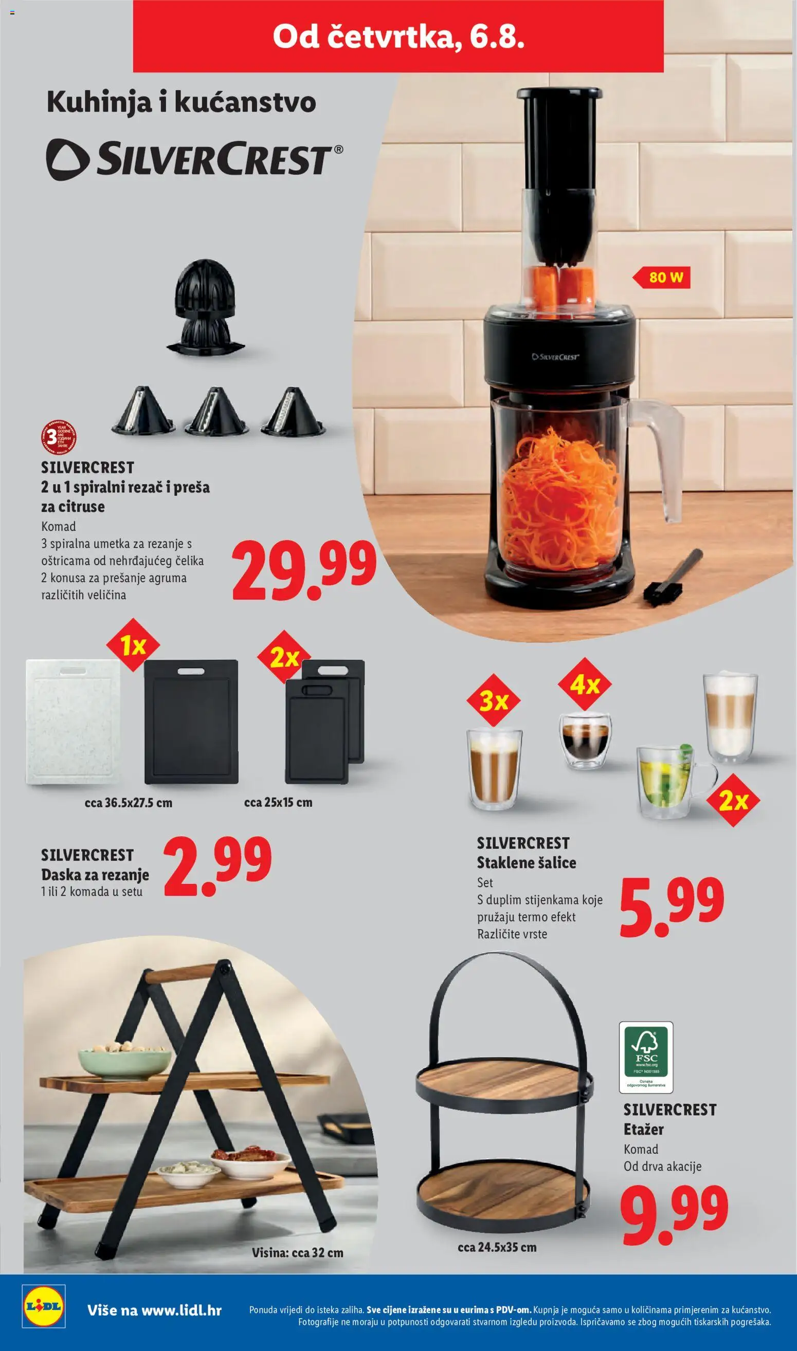 Lidl katalog | vrijedi od 03.08.2026 | Stranica: 46 | Proizvodi: Kuhinja, Daska za rezanje, Rezač