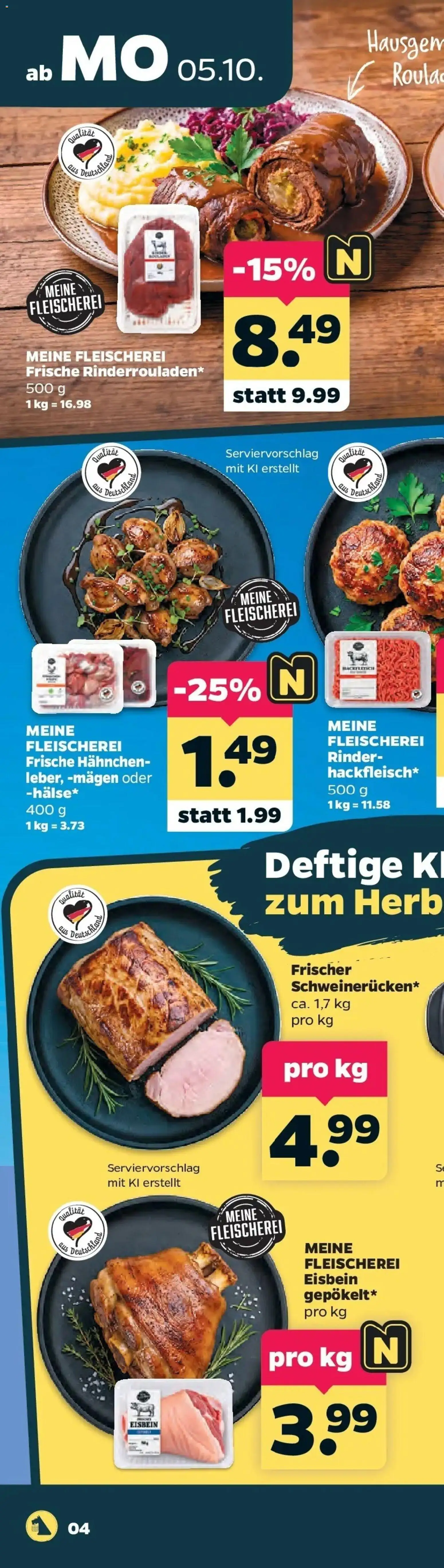 Netto Aktueller Prospekt ab 05.10.2026 → Angebote nächste Woche | Seite: 11 | Produkte: Hahnchen