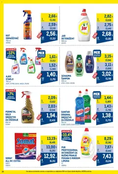 Metro Profi cijena - Pregled kataloga iz trgovine Metro, vrijedi od 01.06.2026 | Stranica: 24 | Proizvodi: Šampon, Deterdžent, Somat, Ajax