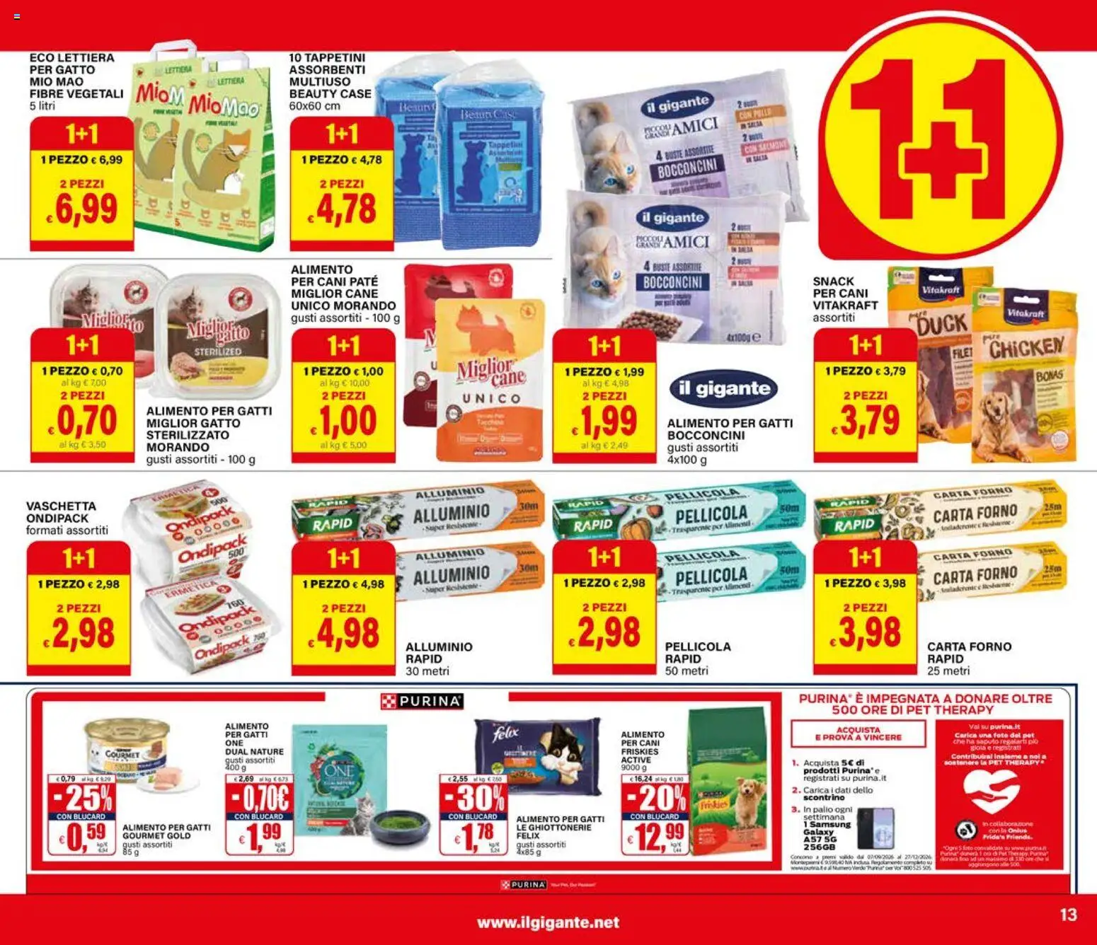 Volantino Il Gigante del 27/08/2026 | Pagina: 13 | Prodotti: Paté, Pollo, Assorbenti, Forno