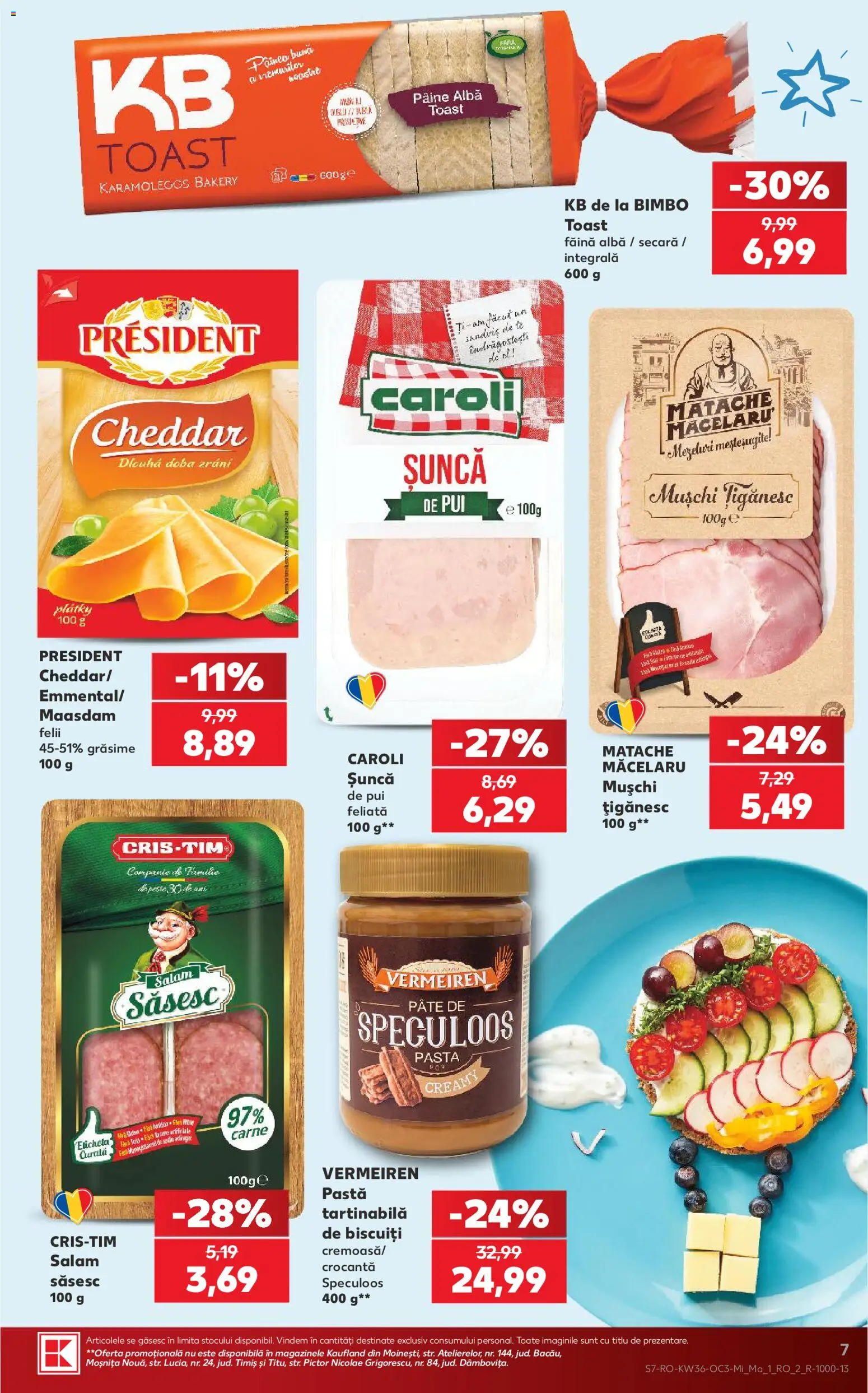 Noul catalog Kaufland – valabil de la 02.09.2026 | Pagină: 7 | Produse: Alba, Pui, Pâine, Biscuiți