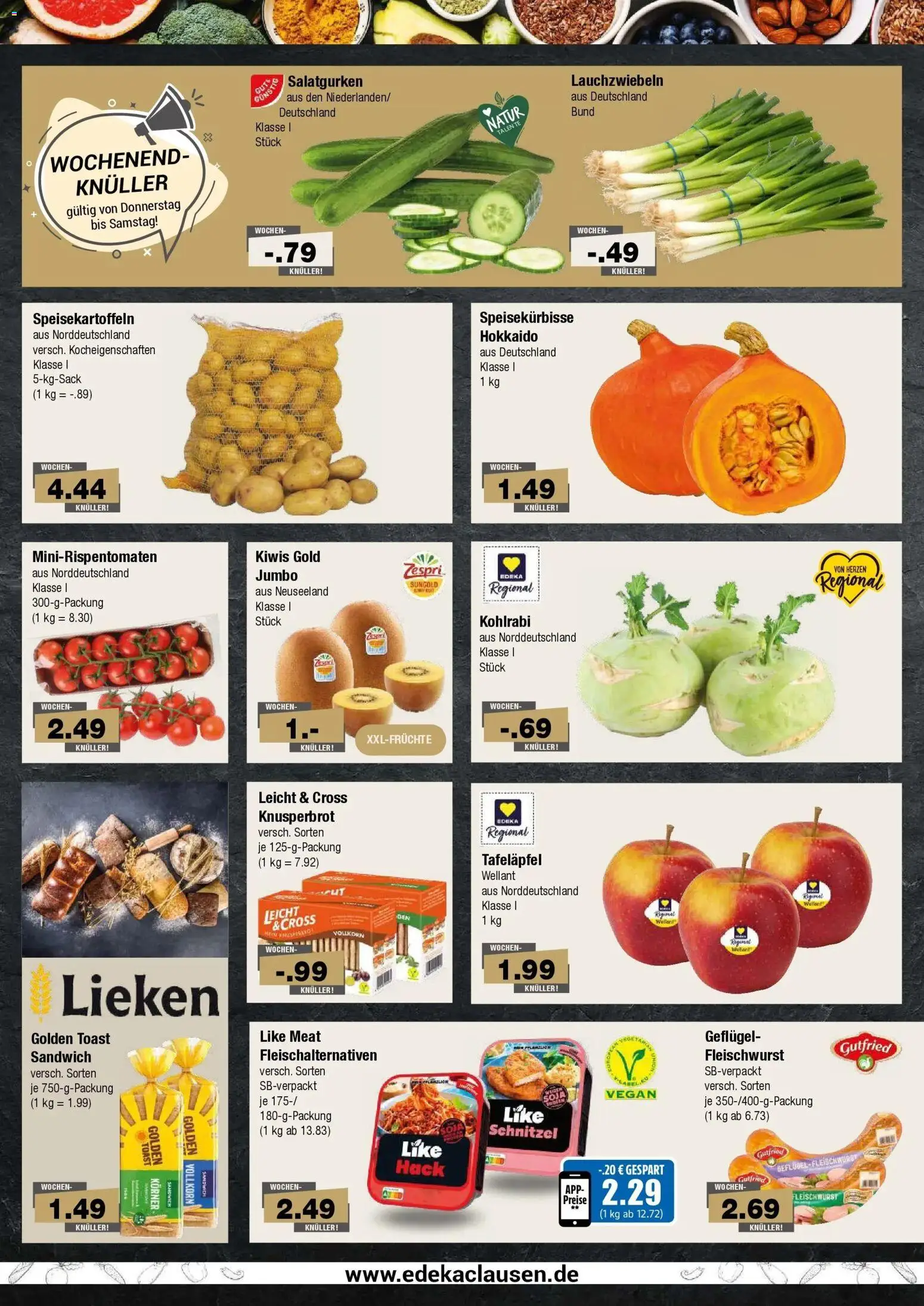 Edeka Prospekt Hamburg (ab 31.08.2026) » Angebote Online | Seite: 2 | Produkte: Toast, Kohlrabi, Schnitzel, Like meat