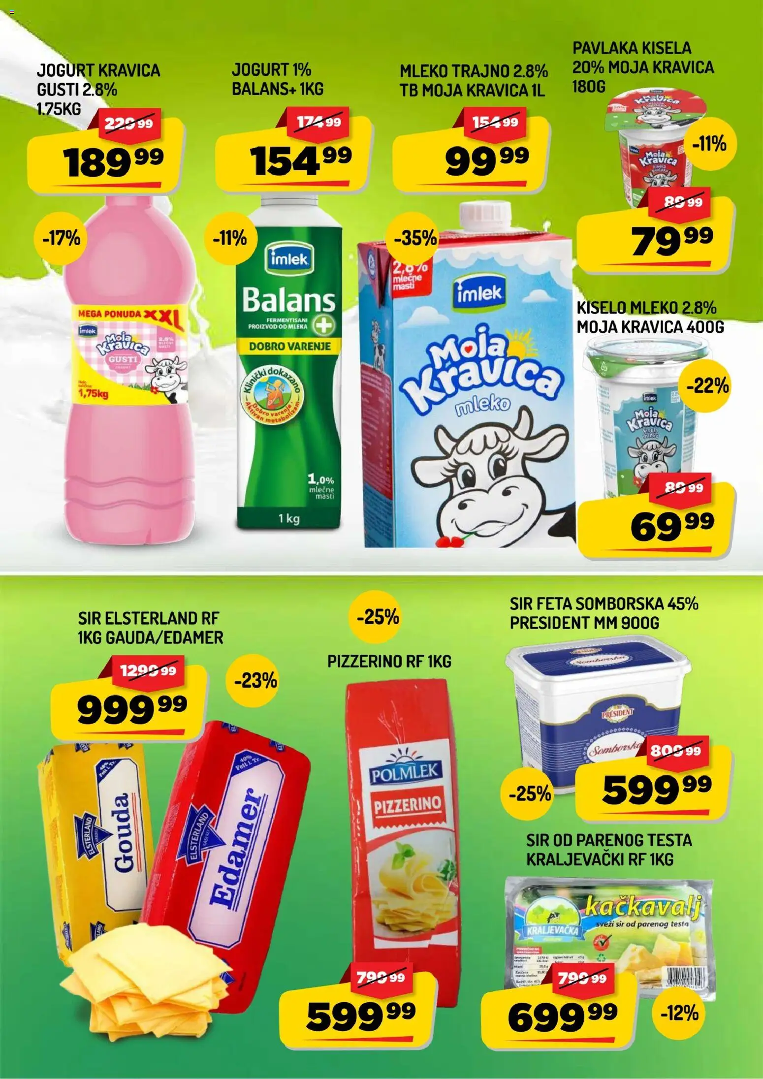 Aman katalog - važi od 28.08.2026 | Strana: 8 | Proizvode: Kiselo mleko, Edamer, Moja kravica, Sir