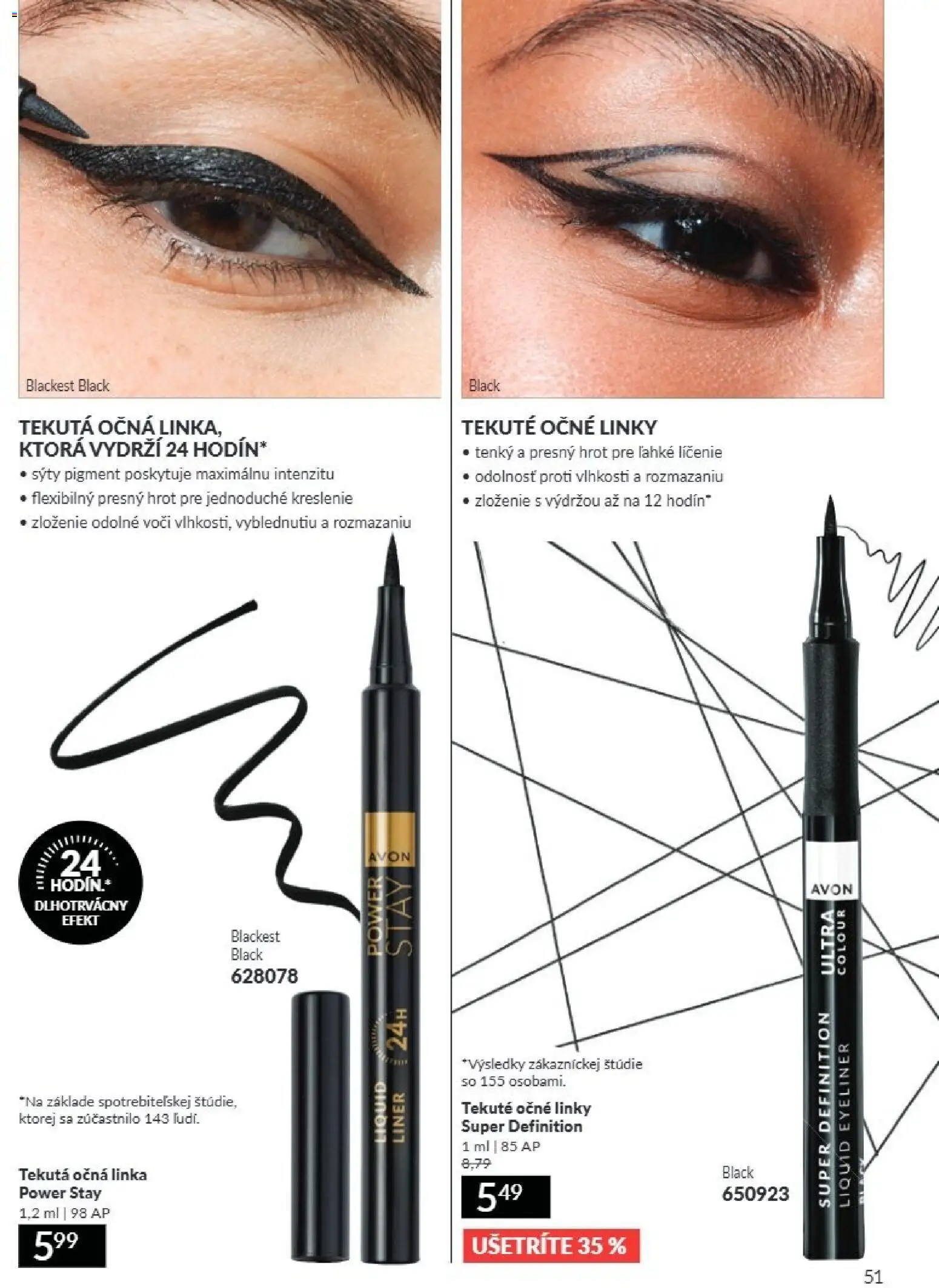 Nové Avon akcie – leták je platný od 01.07.2026 | Strana: 51 | Produkty: Očná linka