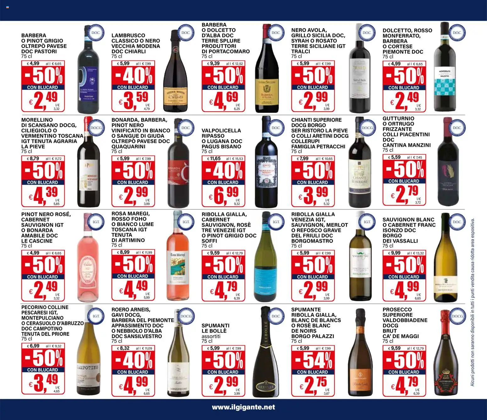 Volantino Il Gigante del 21.05.2026 | Pagina: 21 | Prodotti: Prosecco, Spumante, Pecorino