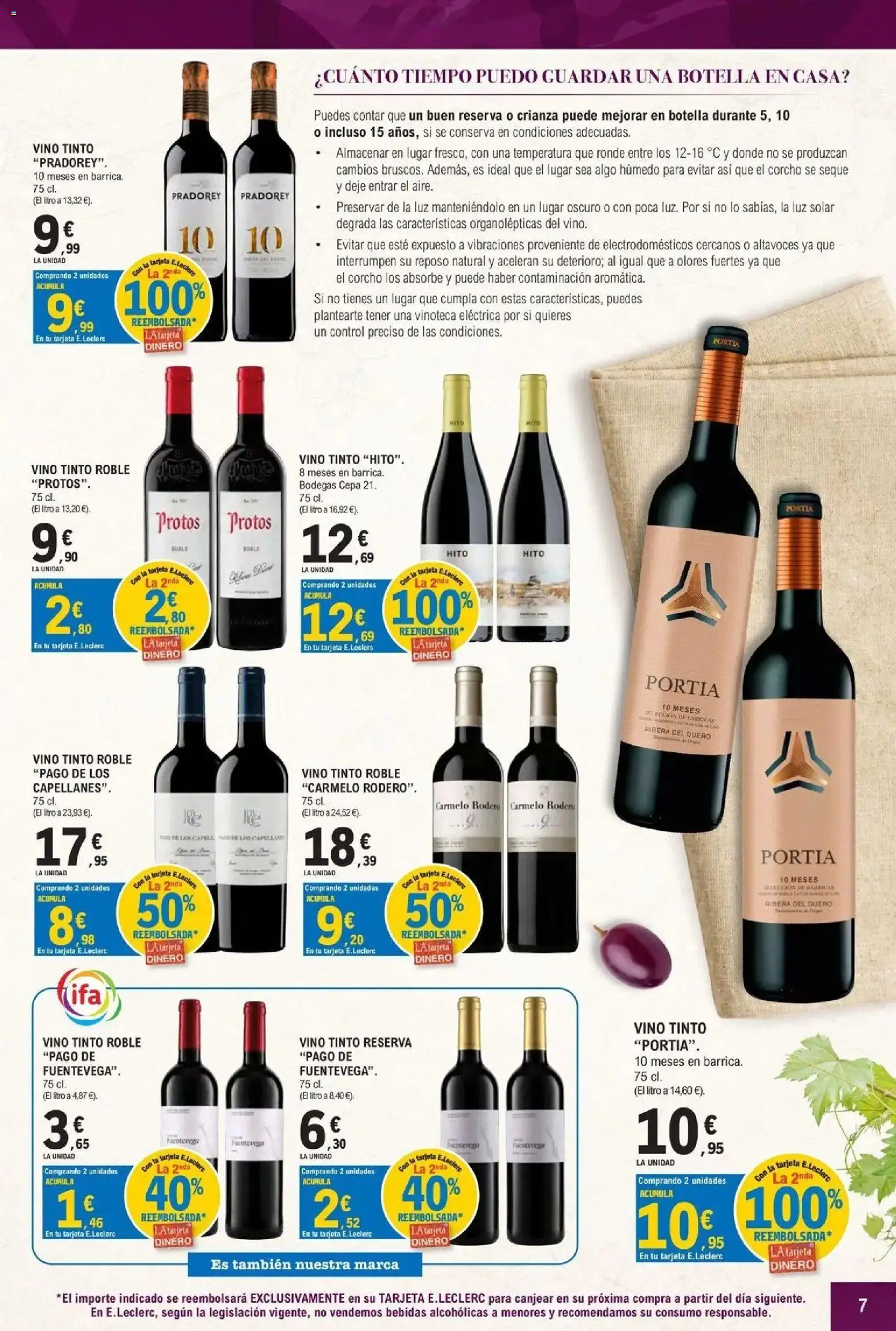 E.Leclerc - Feria del vino 30/09/2026 - 17/10/2026 | Página: 7 | Productos: Vino tinto, Vino, Altavoces, Bebidas