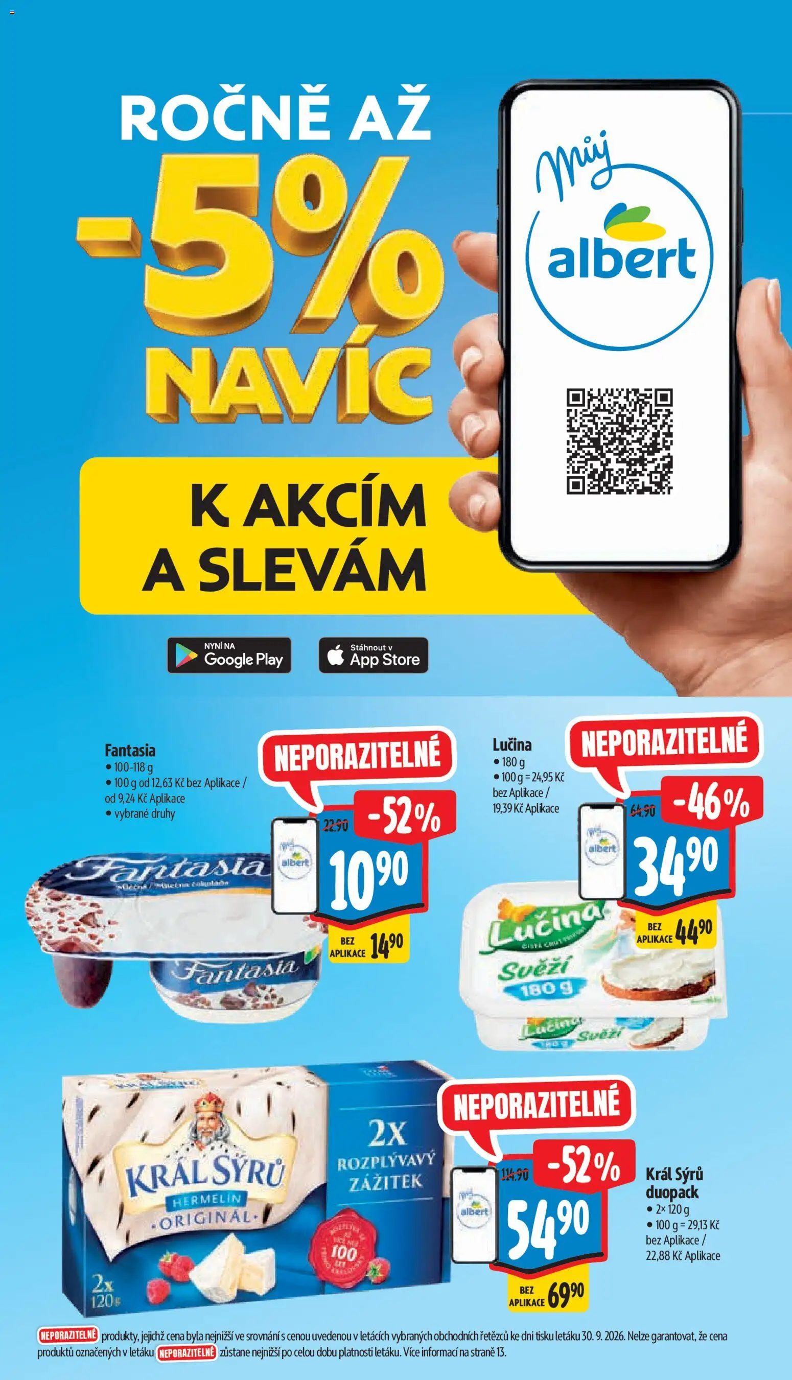 Albert leták - Hypermarket - Znojmo od 07.10.2026 | Strana: 12 | Produkty: Lučina, Hermelín
