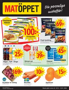 Matöppet erbjudanden - Förhandsvisning av reklamblad från butik Matöppet aktuell från 12/10/2026