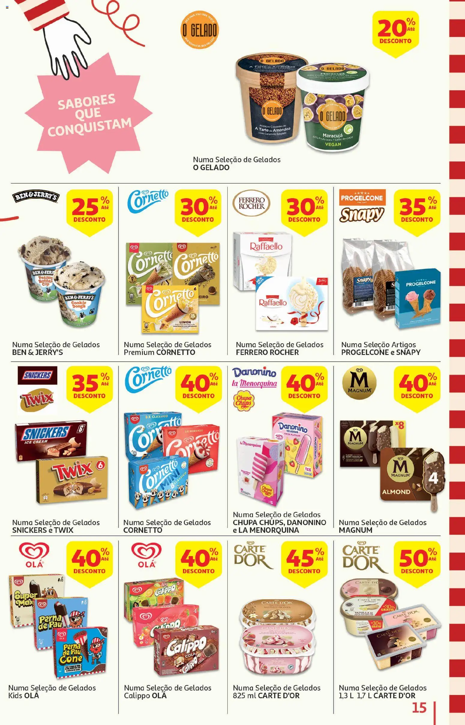 Auchan - Festa de Verão │ válido de 05/08/2026 | Página: 15 | Produtos: Ferrero rocher, Gelado, Tarte
