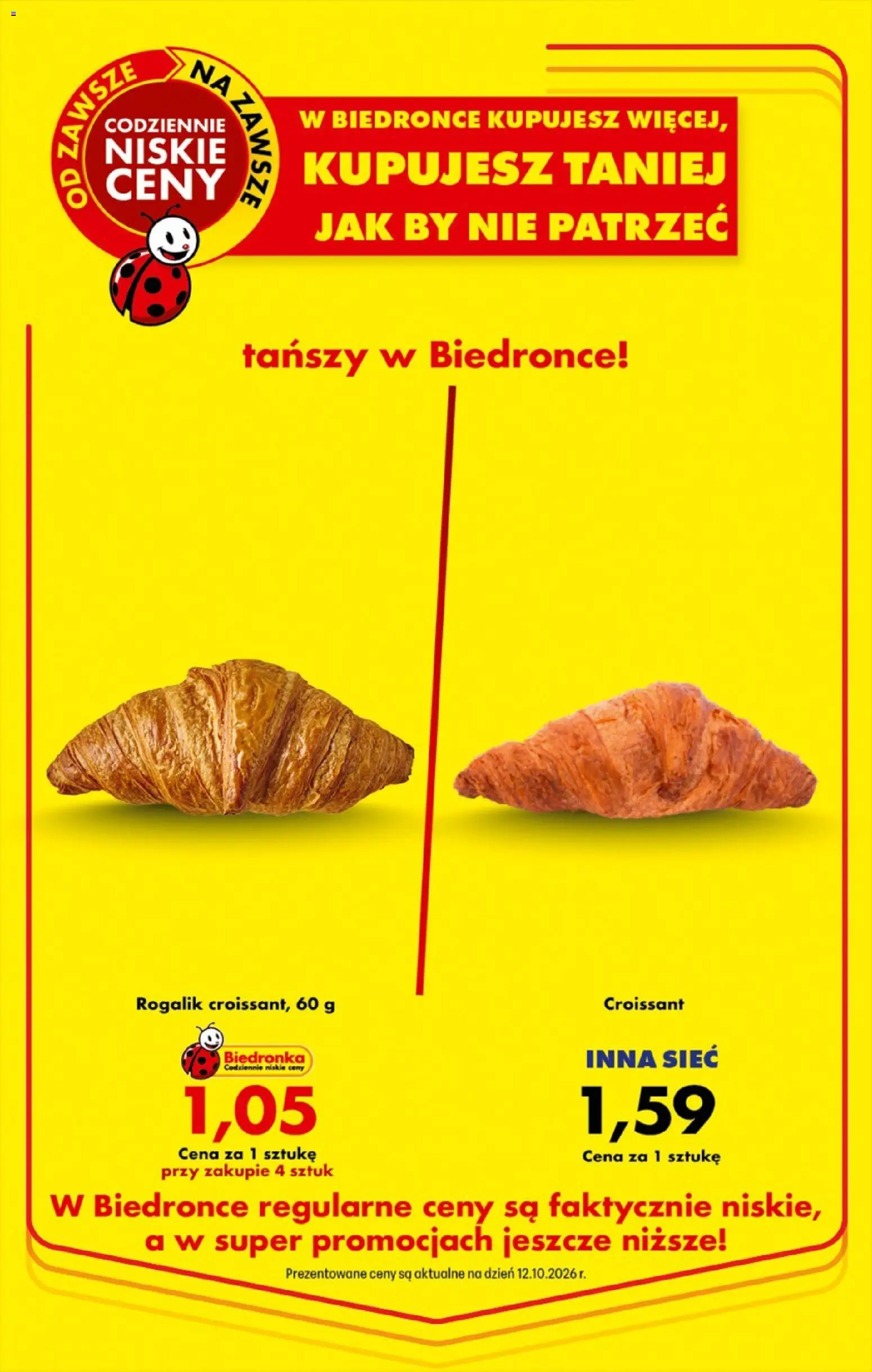Biedronka gazetka - Czas na toast od 15.10.2026 | Strona: 14 | Produkty: Croissant