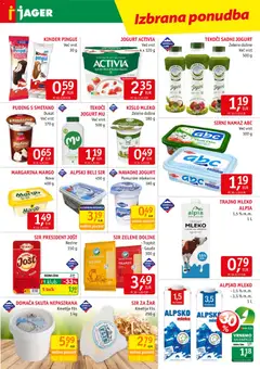 Jager katalog akcije – veljaven od 10.06.2026 | Stran: 5 | Izdelki: Margarina, Namaz, Mleko, Skuta
