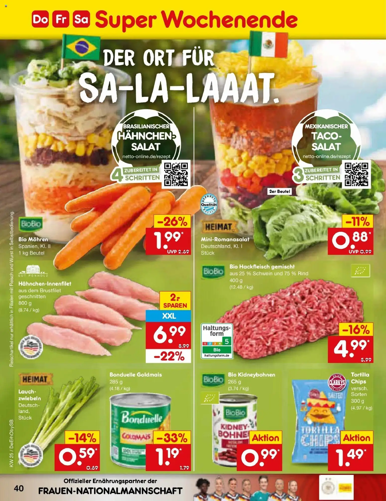 Netto Marken-Discount Prospekt Waiblingen-Bittenfeld – gültig ab 14.06.2026 | Seite: 52 | Produkte: Hahnchen, Wurst, Fleisch, Hackfleisch