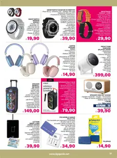 Anteprima del volantino Il Gigante volantino Scuola valido a partire dal 06/08/2026 | Pagina: 31 | Prodotti: Cuffie, Speaker, Red Bull, Smartwatch