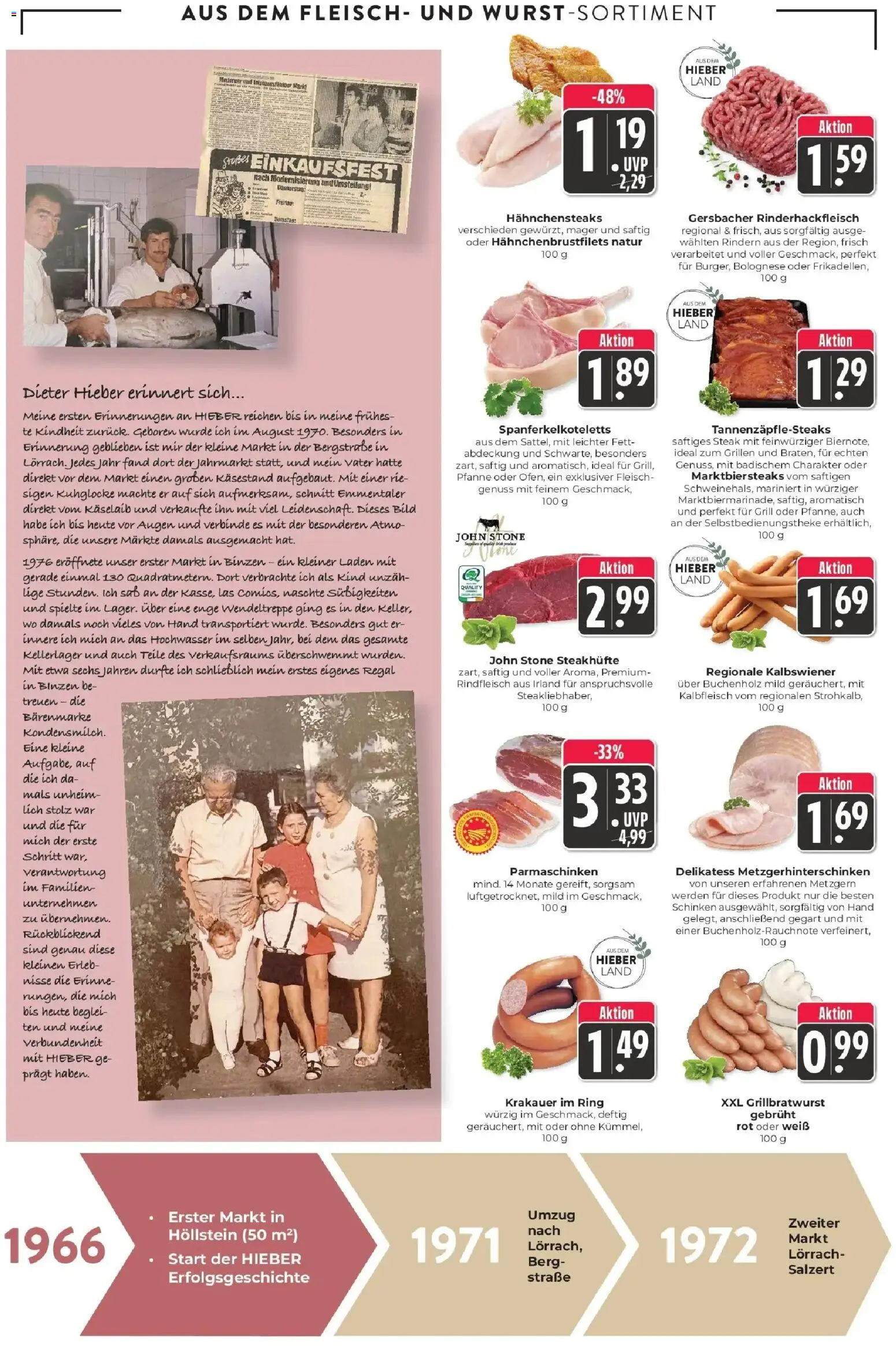 E center Prospekt Lörrach – gültig ab 13.07.2026 | Seite: 5 | Produkte: Schinken, Rindfleisch, Steak, Fleisch