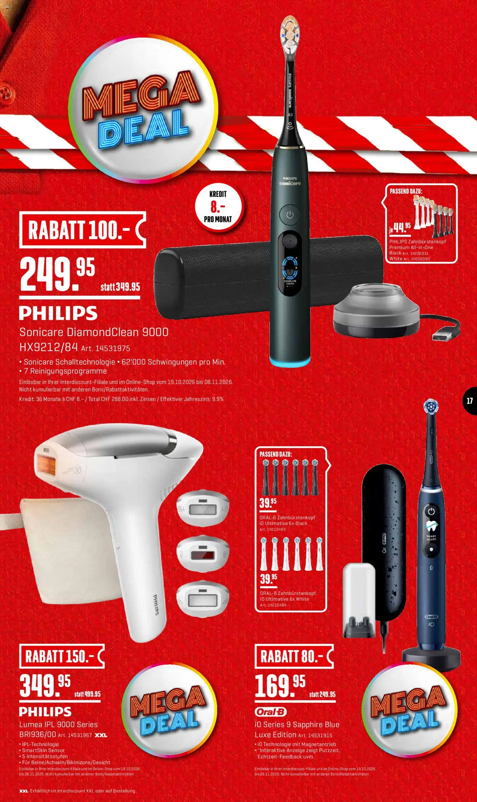 Interdiscount aktionen – gültig ab 19.10.2026 | Seite: 17 | Produkte: Philips