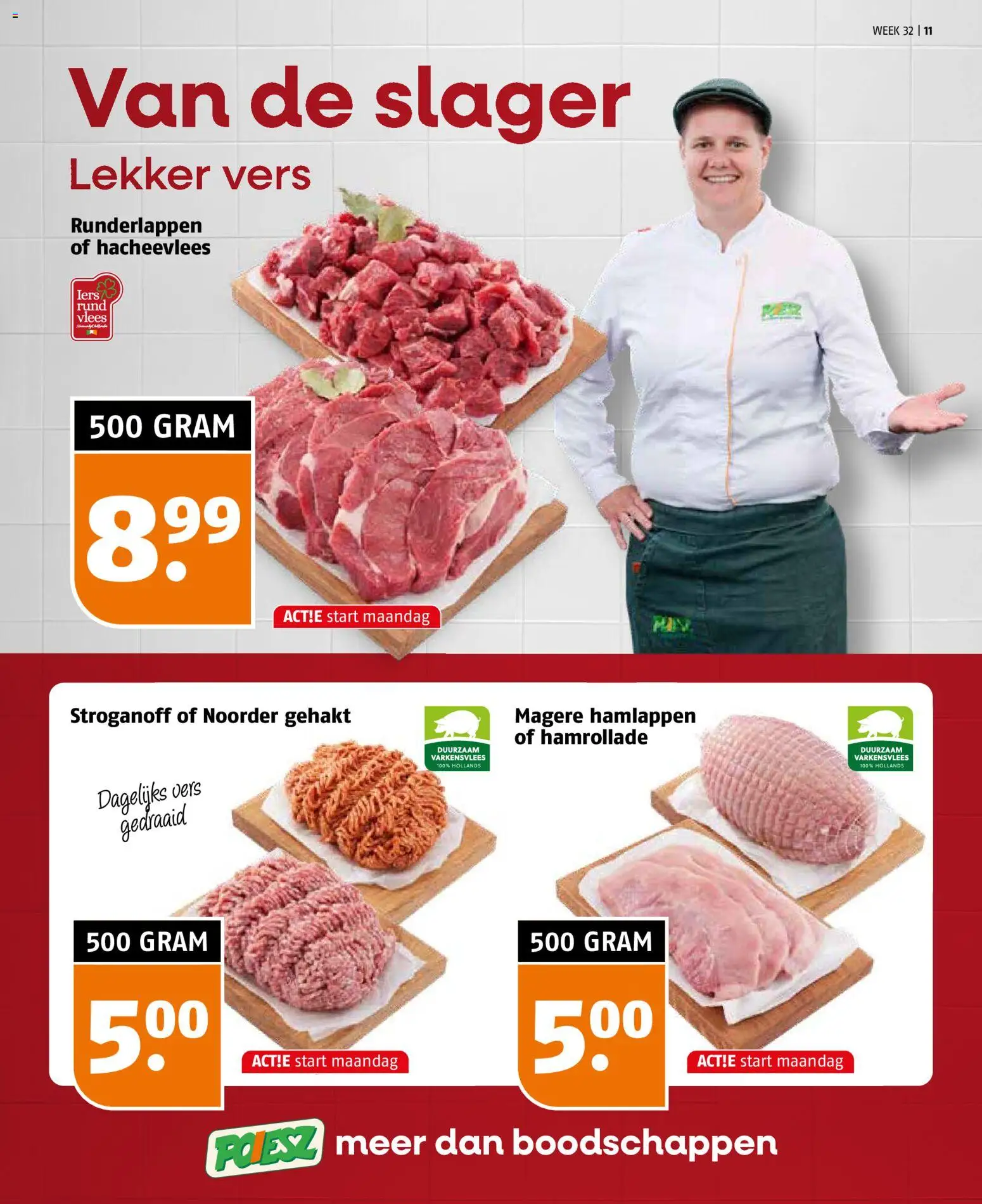 {H1} | Pagina: 11 | Producten: Varkensvlees, Kisperec, Gehakt