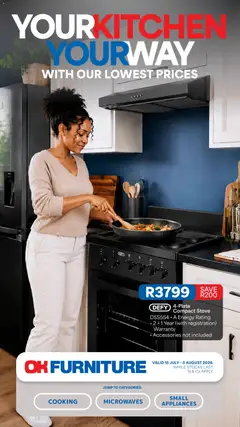 OK Furniture specials catalogue – valid from 15/07/2026