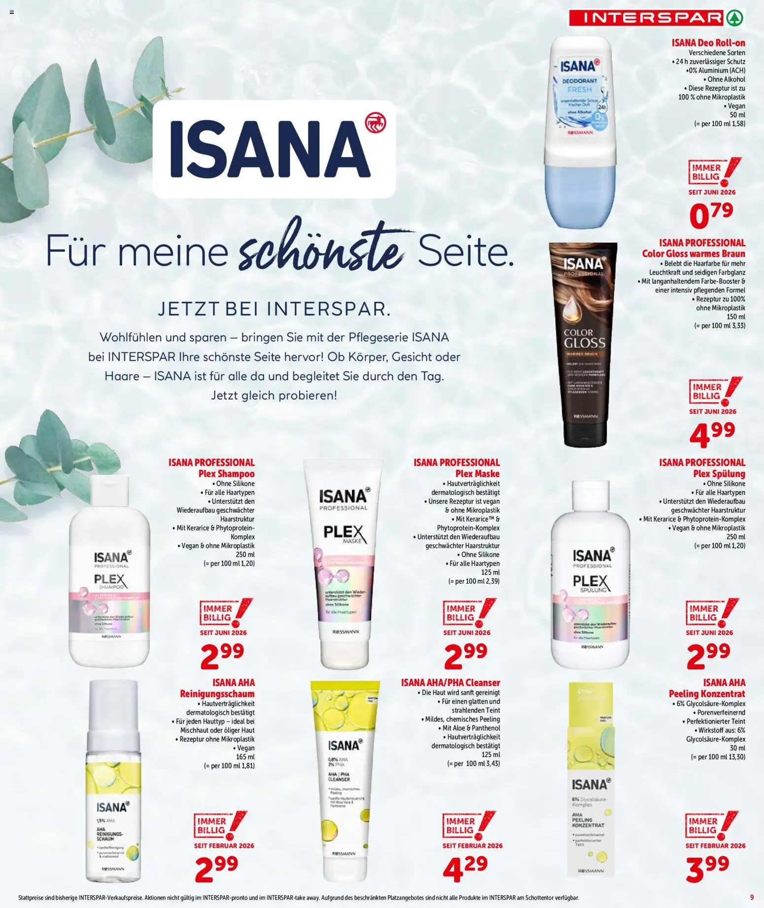 Interspar - Broschüre gültig ab 23.07.2026 | Seite: 10 | Produkte: Spülung, Maske, Peeling, Deodorant