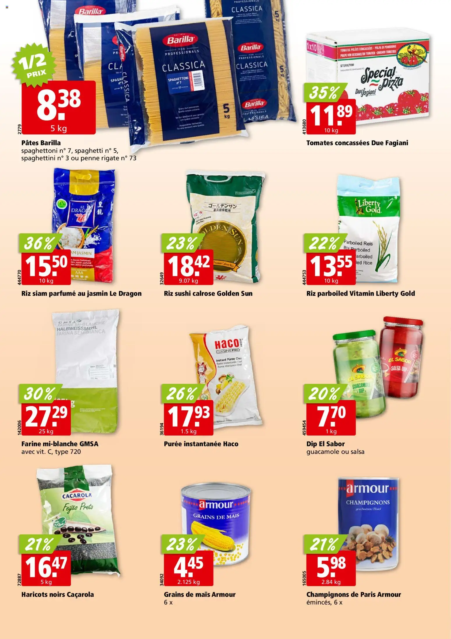 Aligro aktionen Chavannes, Matran, Genève, Sion – gültig ab 10.08.2026 | Seite: 22 | Produkte: Barilla, Champignons, Reis