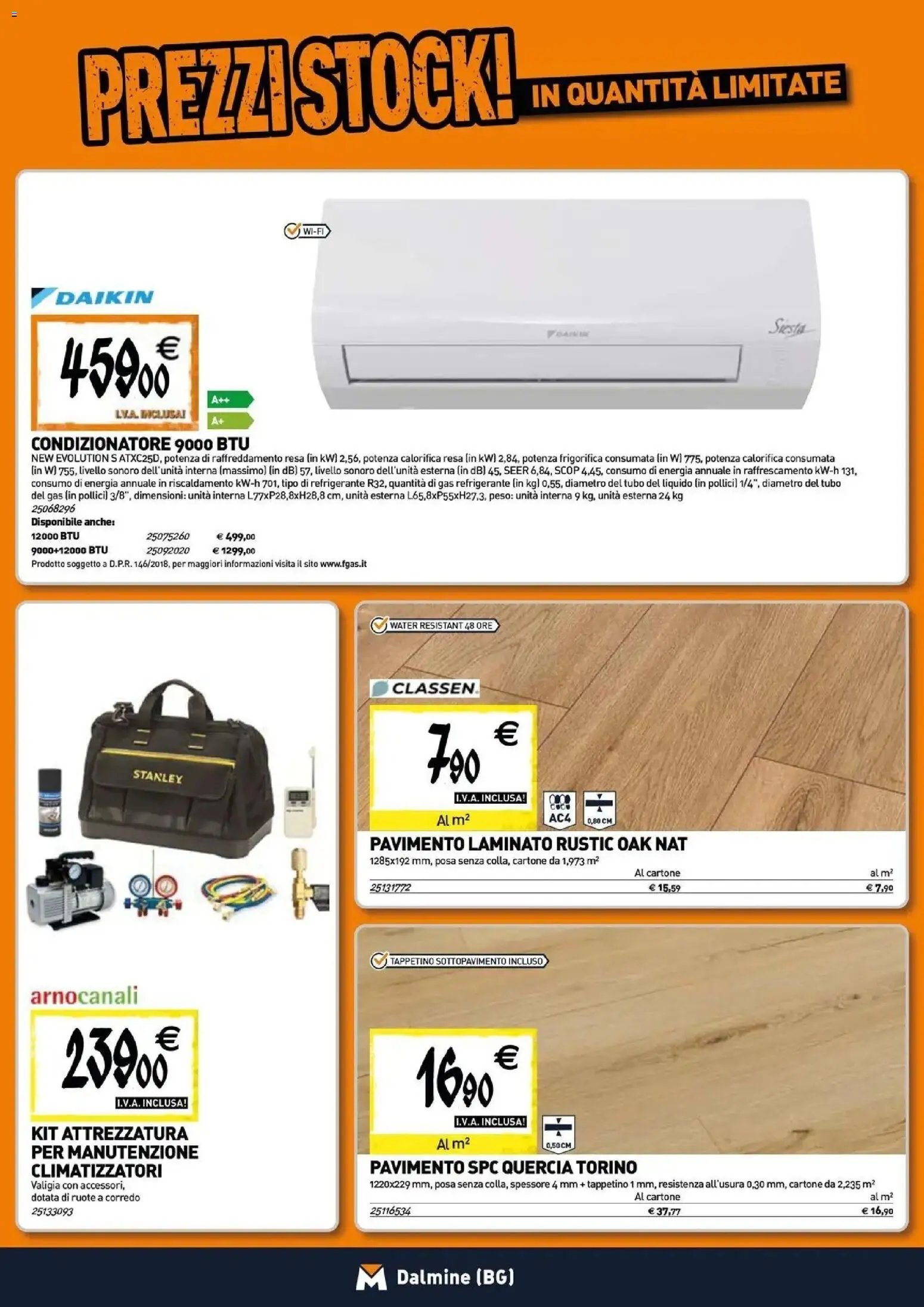 Volantino TECNOMAT del 27.05.2026 | Pagina: 9 | Prodotti: Pavimento, Valigia, Tubo, Condizionatore
