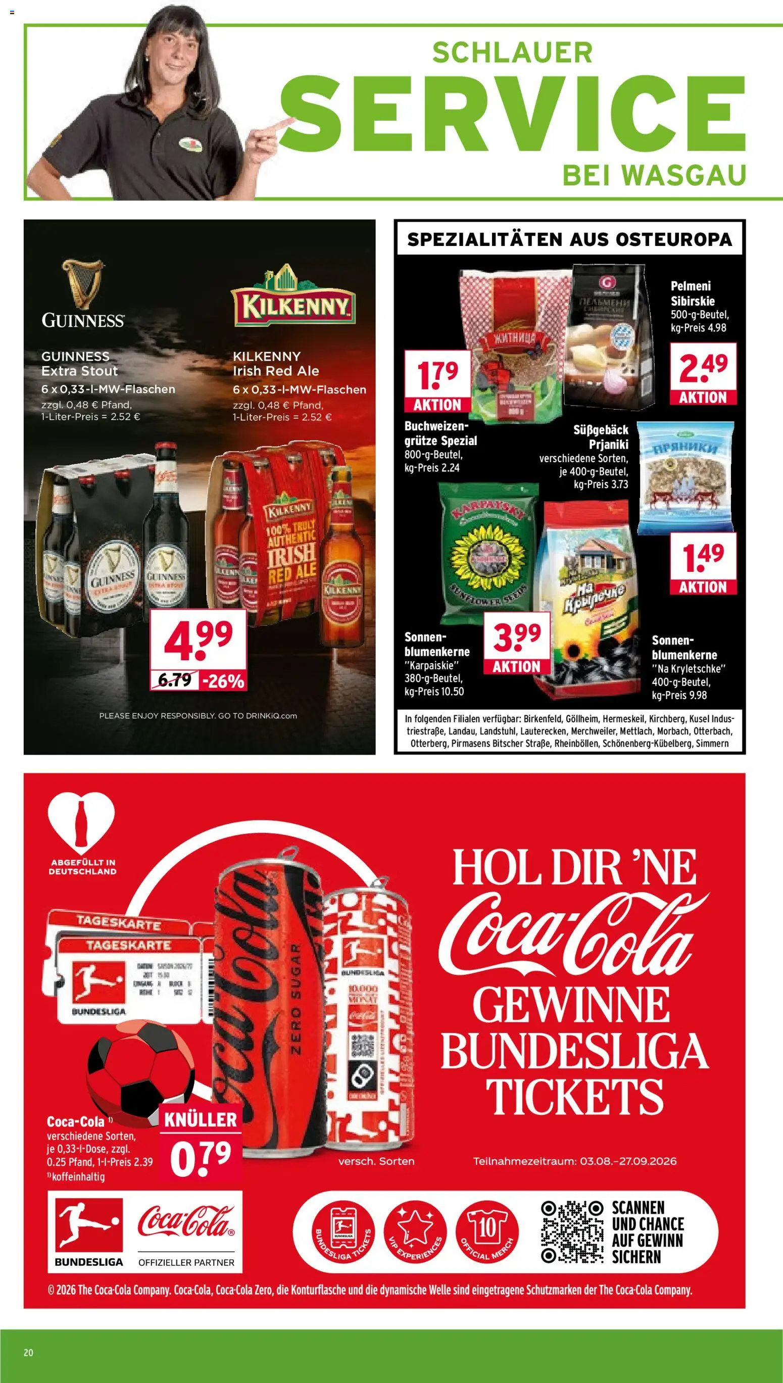 Wasgau Prospekt – gültig ab 24.08.2026 | Seite: 20 | Produkte: Spezialitäten
