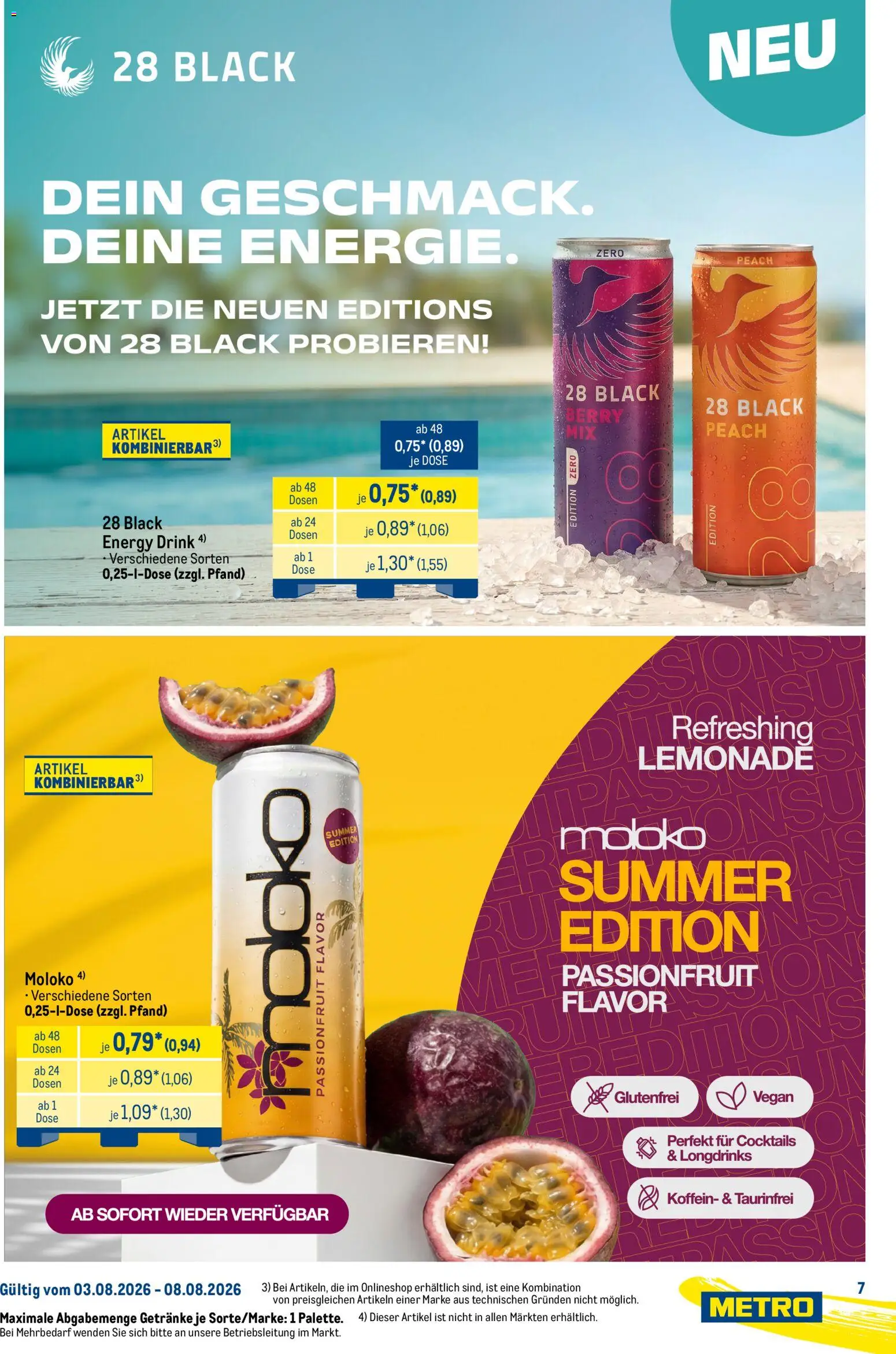 Metro Starke Marken – gültig ab 03.08.2026 | Seite: 7 | Produkte: Energy