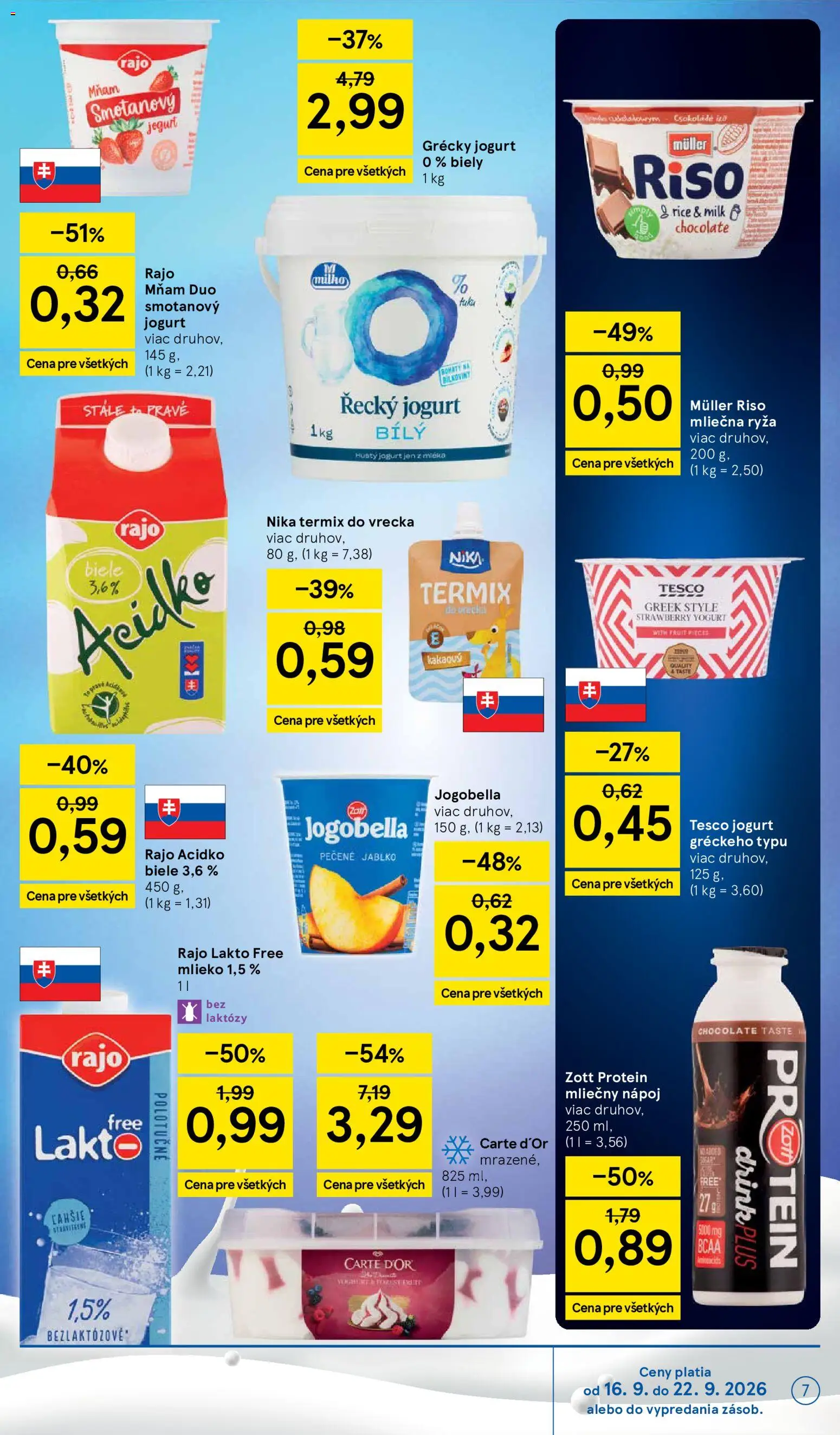 Nové Tesco akcie – leták je platný od 16.09.2026 | Strana: 7