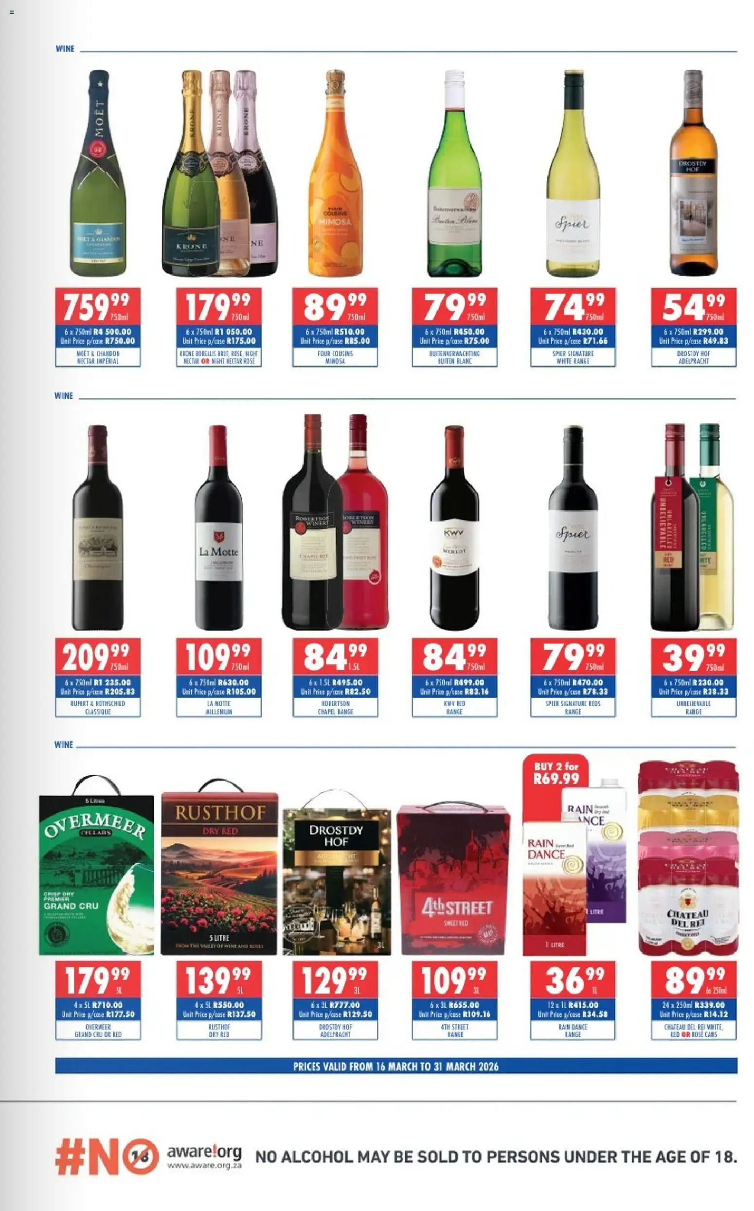 New Ultra Liquors catalogue – valid from 16/03/2026 | Page: 4 | Products: Bed, Wine