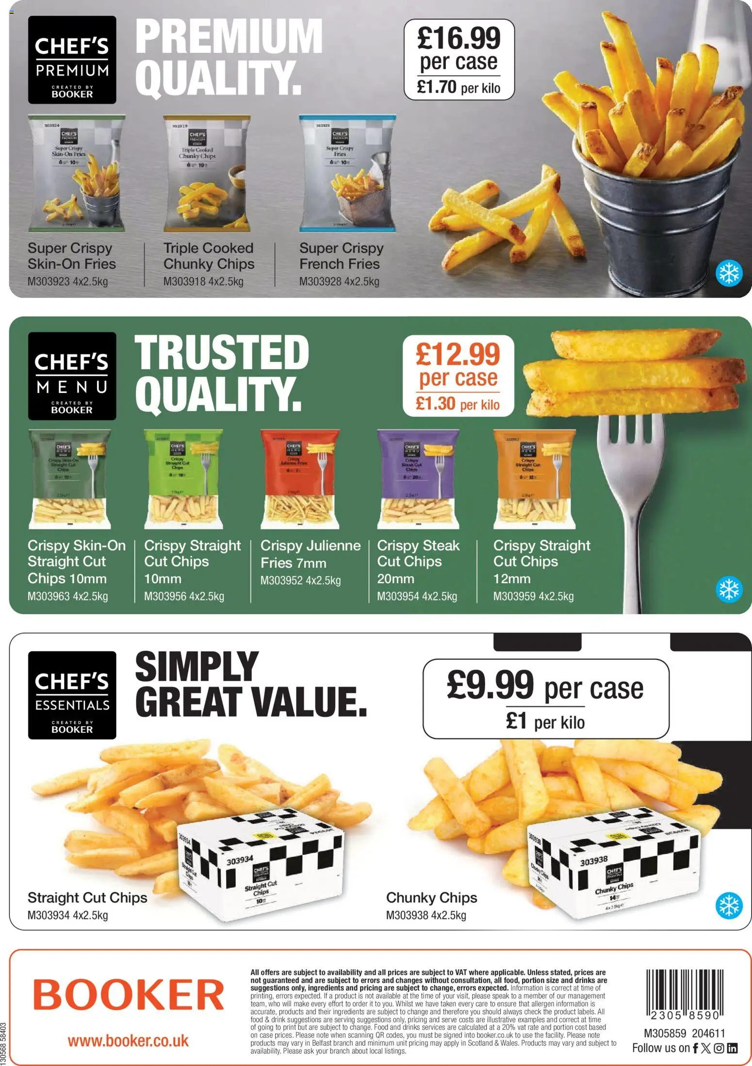 {H1} | Page: 128 | Products: Chips, French fries, Case