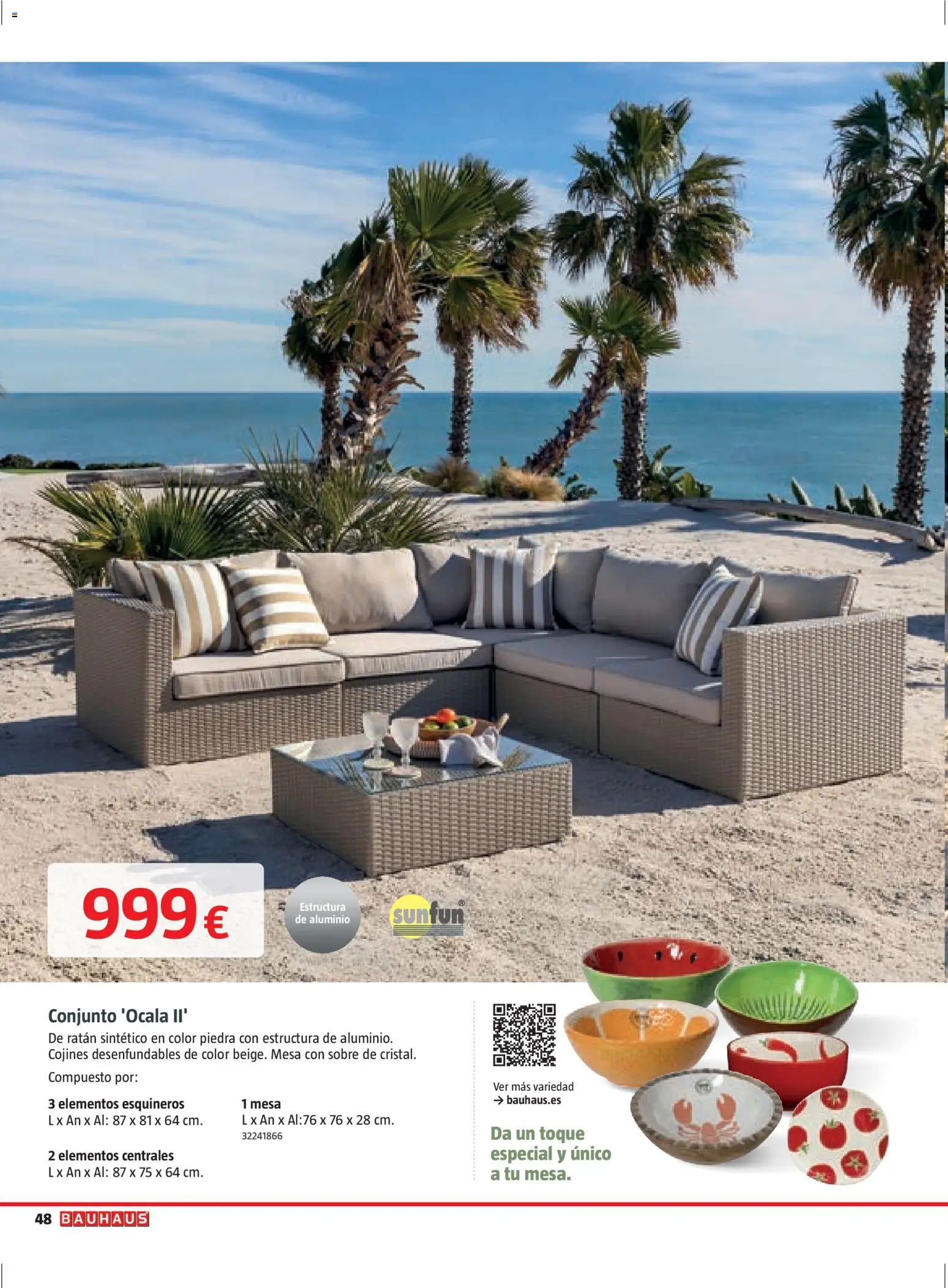 Bauhaus Verano │ válido desde el 16.03.2026 | Página: 48 | Productos: Mesa