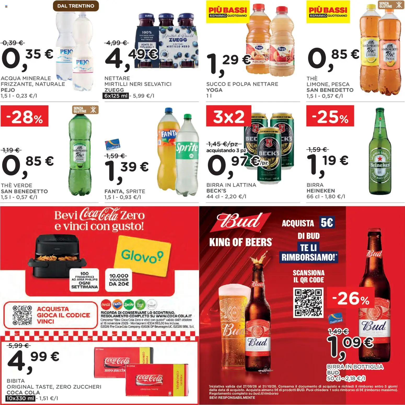 Volantino Poli del 14/10/2026 | Pagina: 26 | Prodotti: Tè, Acqua, Matcha, Heineken