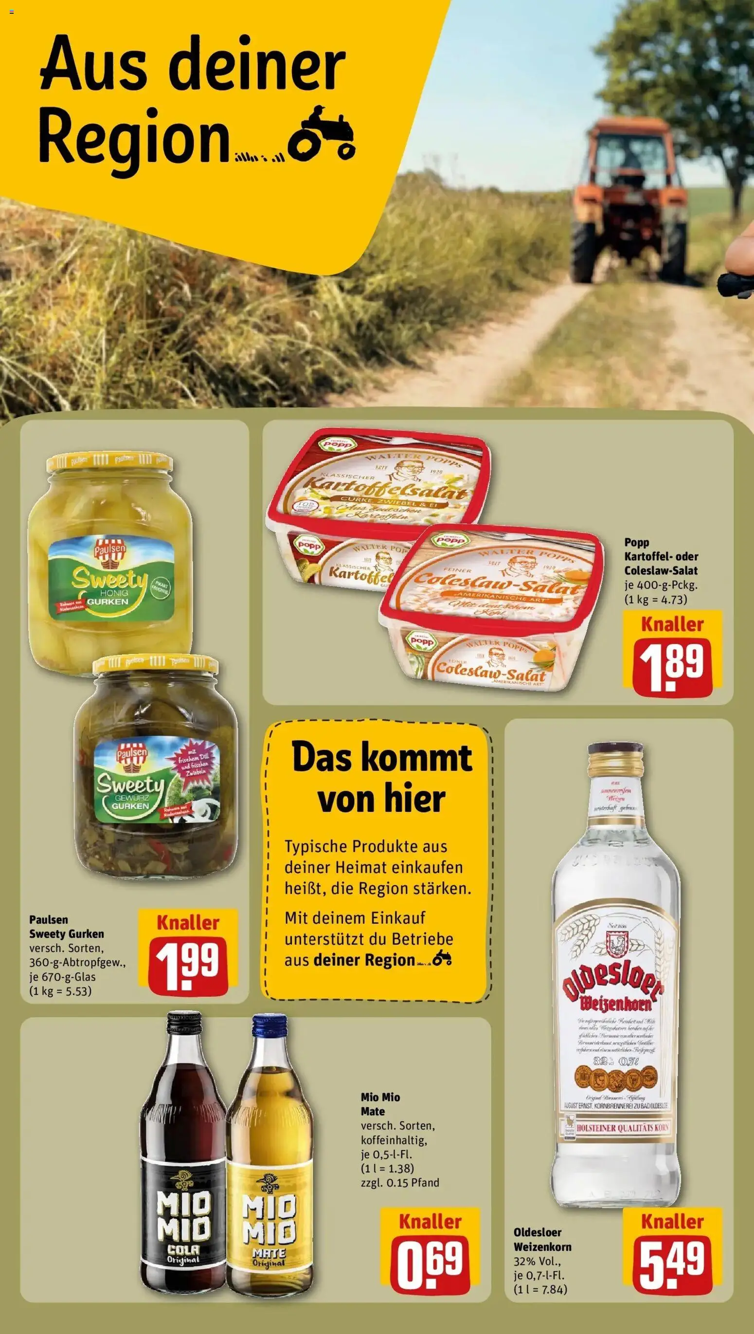 Rewe Prospekt Lübeck / Moisling – gültig ab 27.07.2026 | Seite: 22 | Produkte: Bad, Oldesloer, Zwiebeln, Gurken