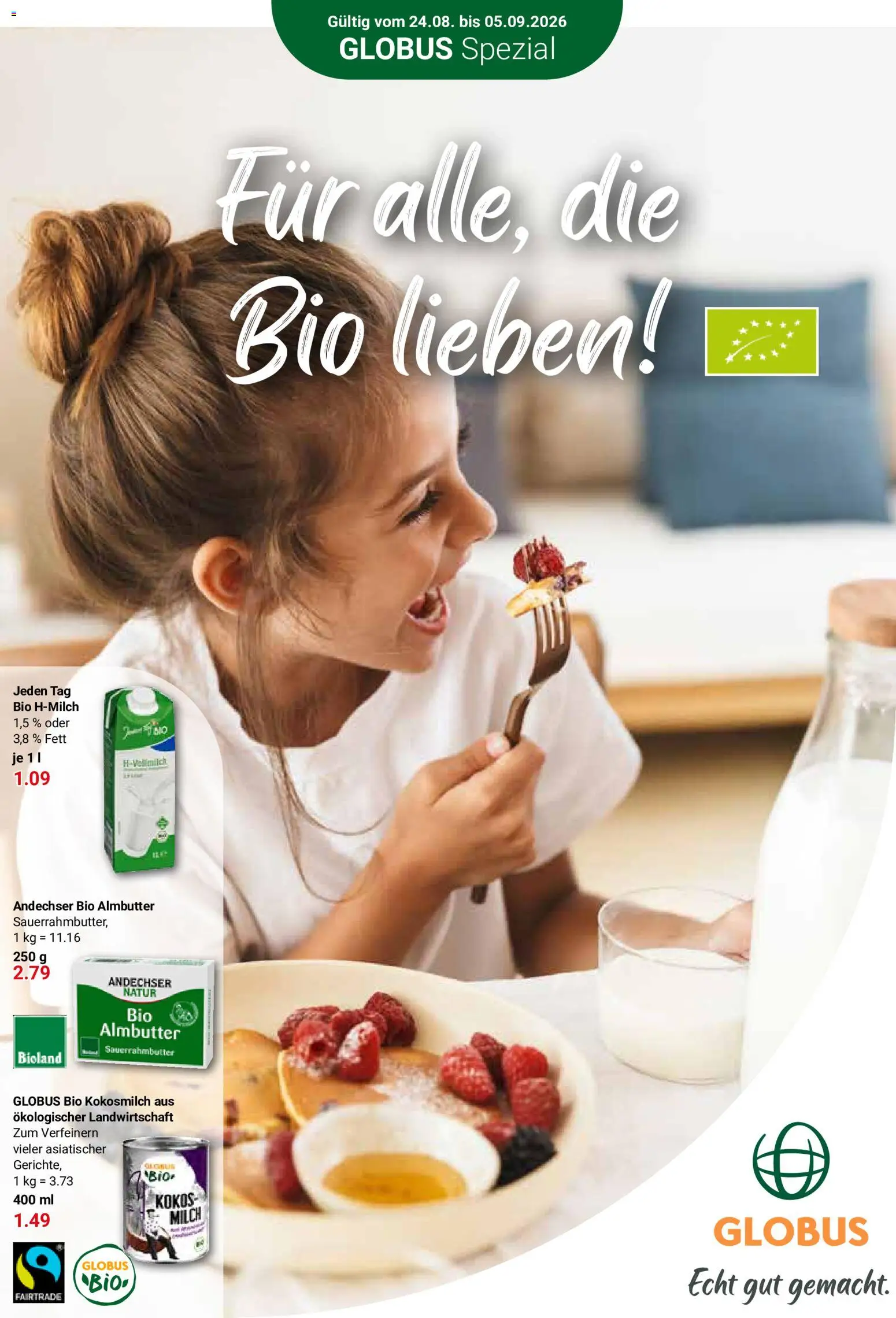 Globus Prospekt Wiesbaden-Nordenstadt – gültig ab 24.08.2026 | Seite: 28 | Produkte: Milch, Kokosmilch