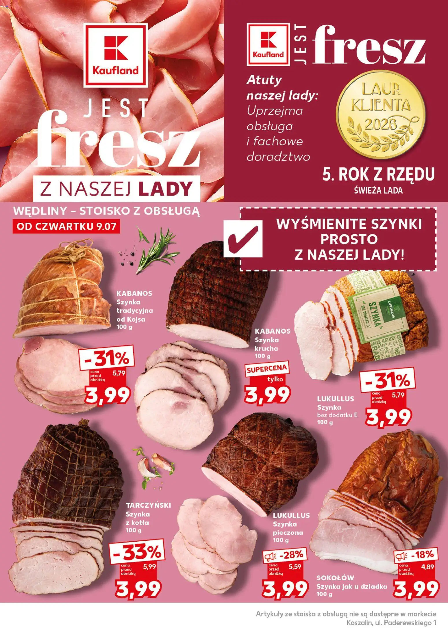 Kaufland Polsko leták - Mocny start od 13.07.2026 | Strana: 22 | Produkty: Kabanos